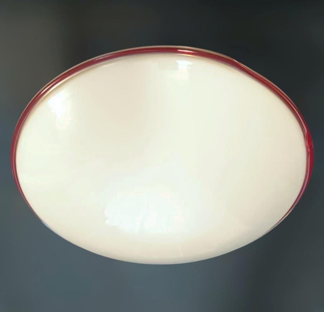 Mid-Century Modern Murano Flush Mount / Sconce by Leucos For Sale