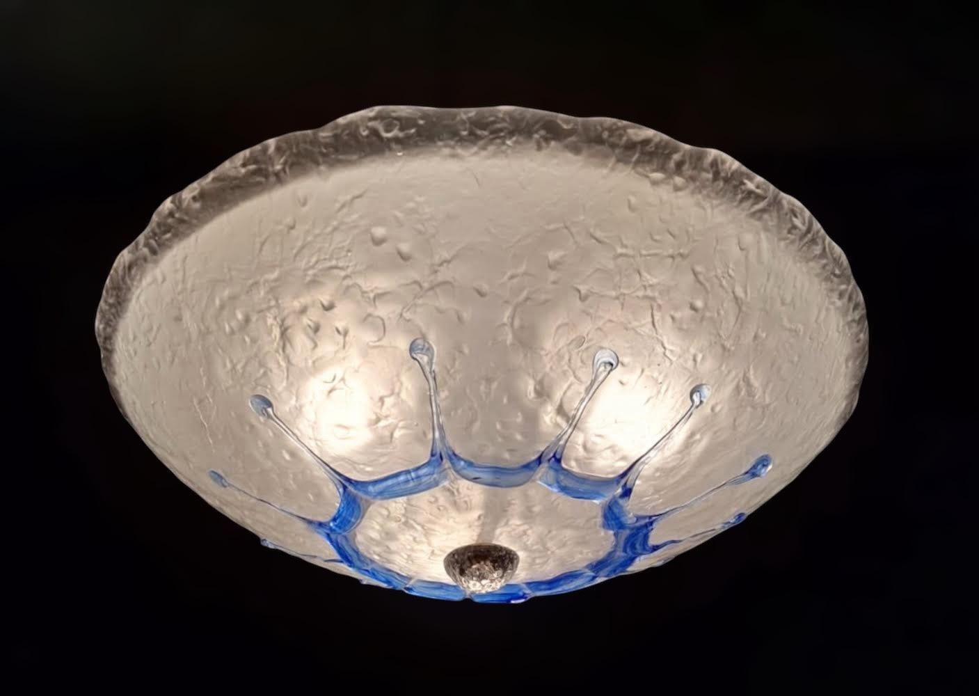 Verre brun Murano, affleurant / applique en vente