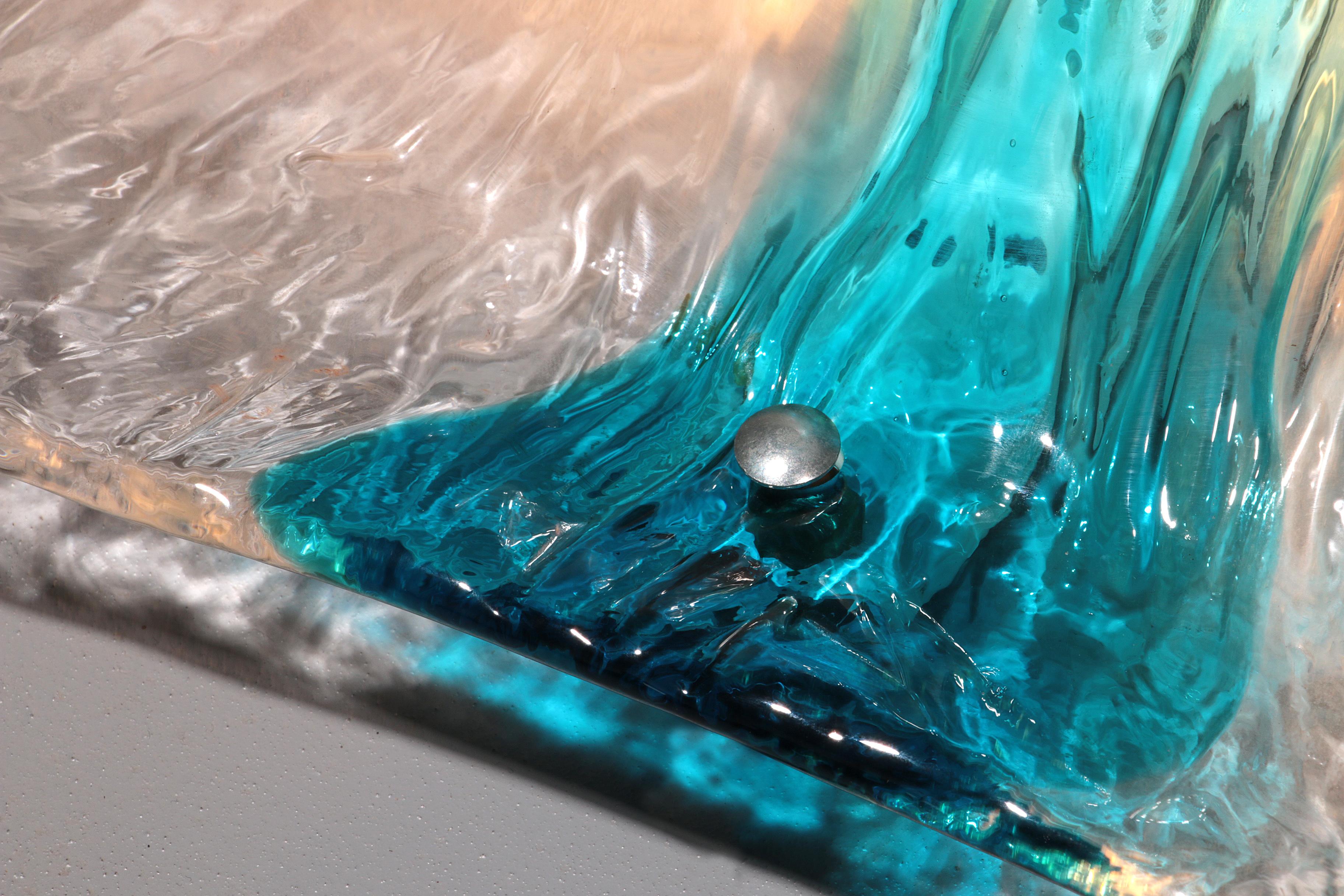 Murano Flush Mount Scone par Toni Zuccheri pour Venini 5 pièces. en vente 3