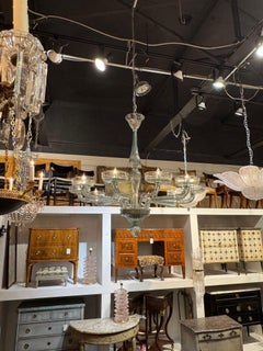 Murano Fontana Green Chandelier