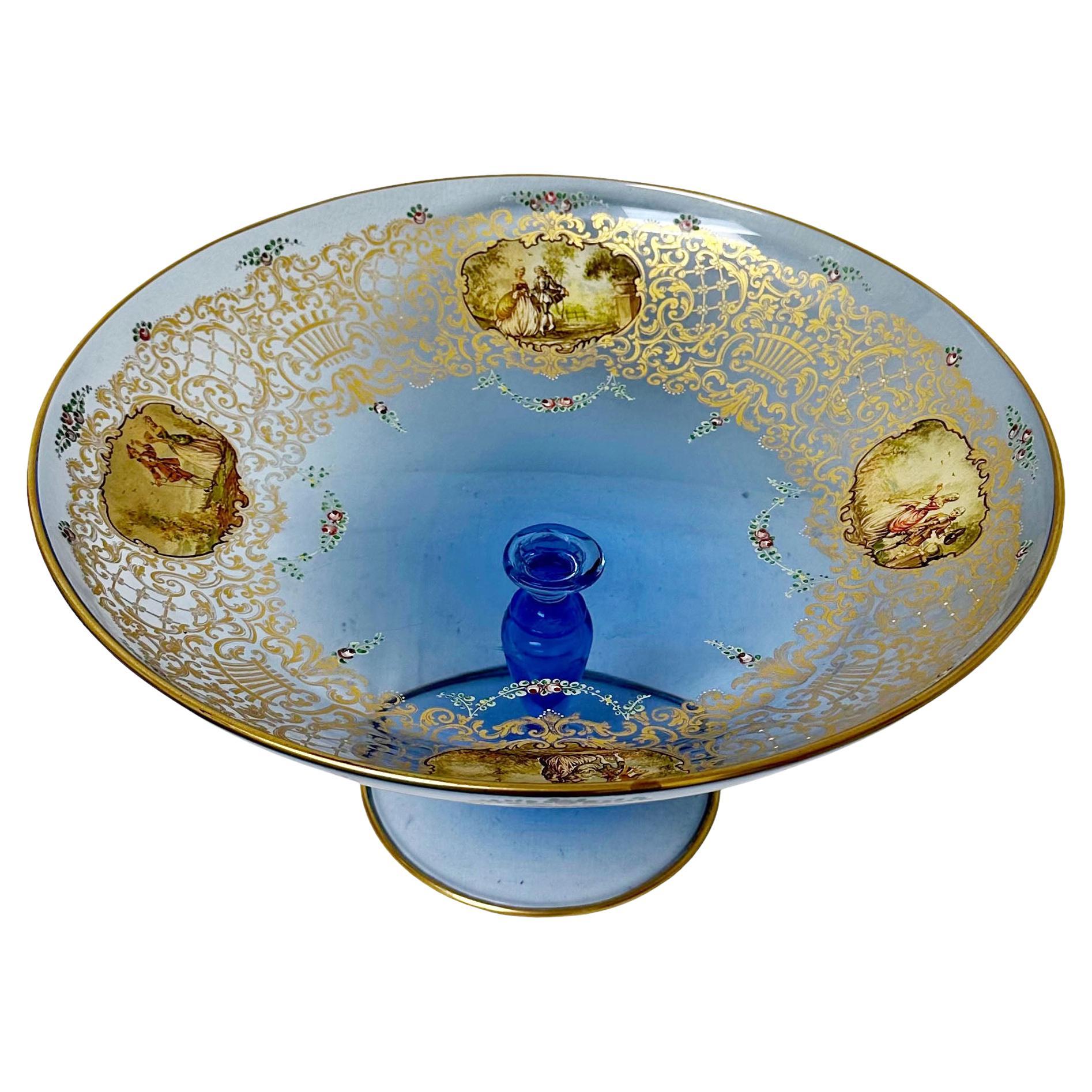 Murano Footed Fruit Bowl