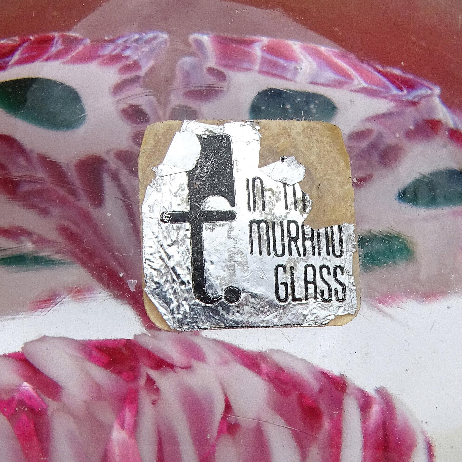 Murano Fratelli Toso and Barbini Murrine Flowers Italian Art Glass Paperweights For Sale 1