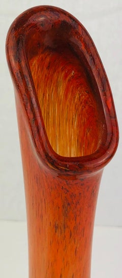 Murano Fratelli Toso Art Glass Flower Vase