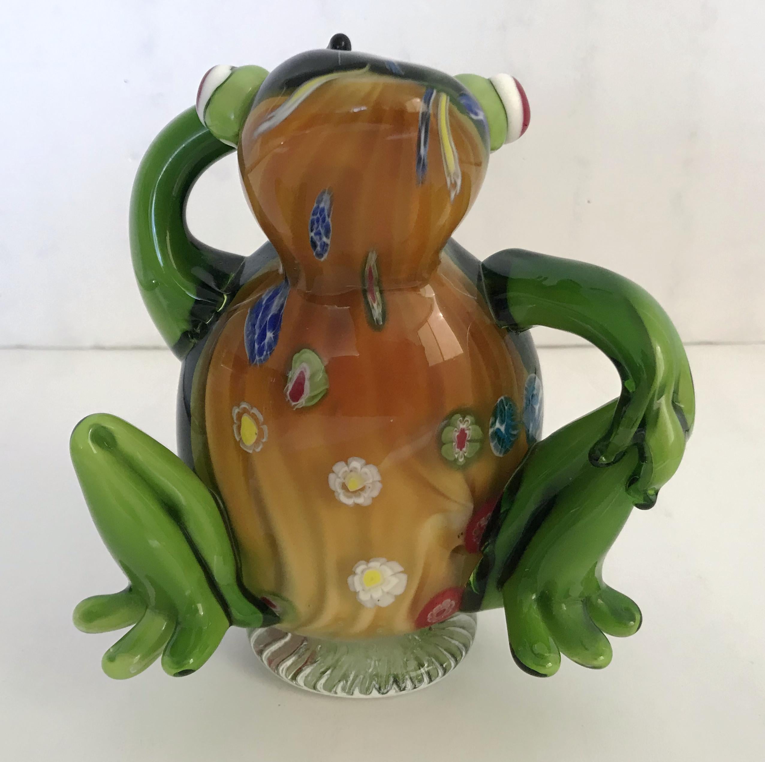 Vintage hand blown Murano glass frog sculpture / Made in Italy, circa 1970s
Measures: Height 6 inches / width 5.5 inches / depth 3 inches
1 in stock in Palm Springs ON 50% OFF SALE for $399 !!
Order Reference #: FABIOLTD G177
This piece makes for