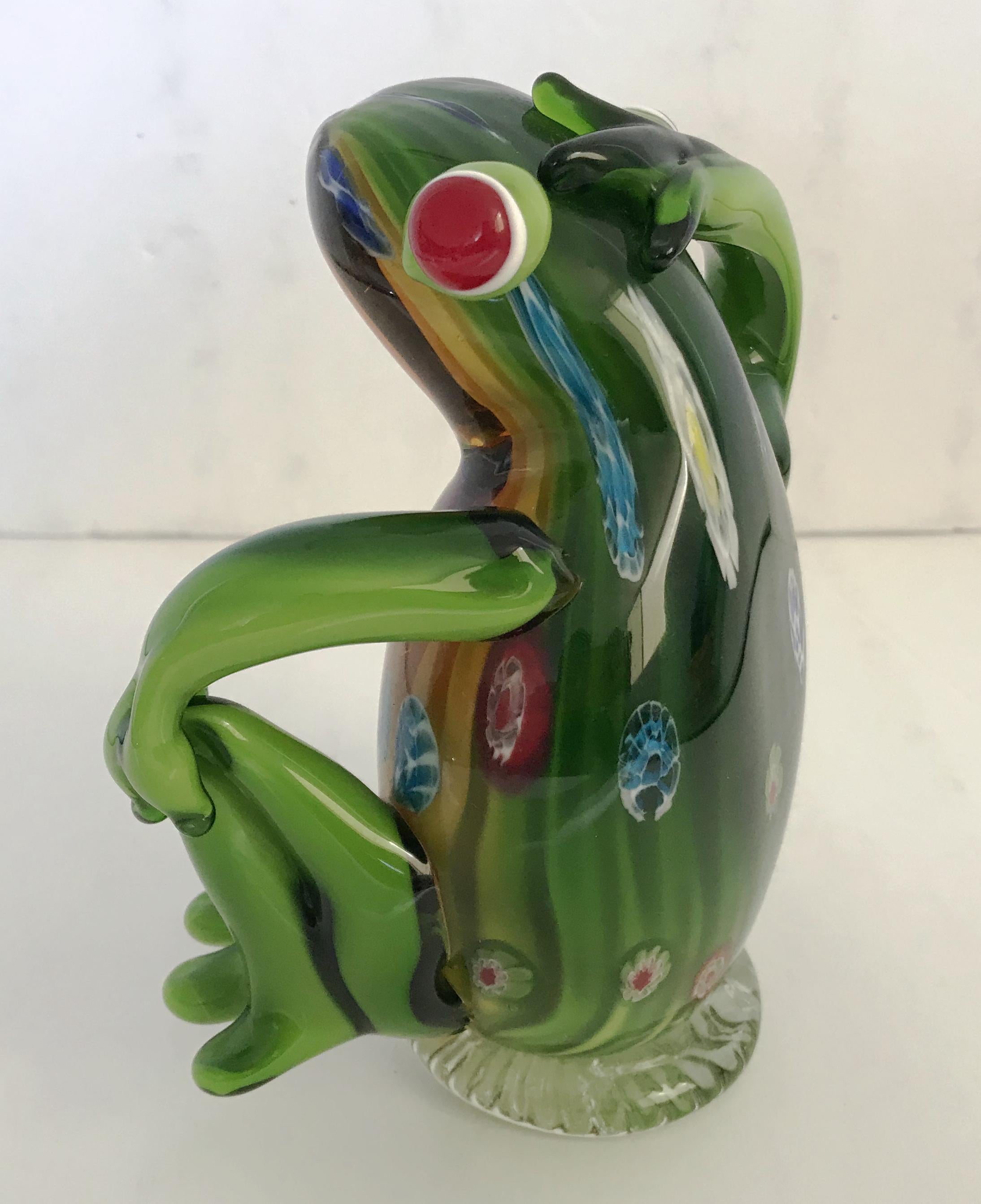 Murano Frog Sculpture In Good Condition In Los Angeles, CA