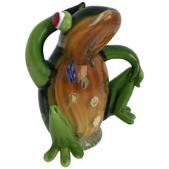 Vintage Murano Frog Sculpture