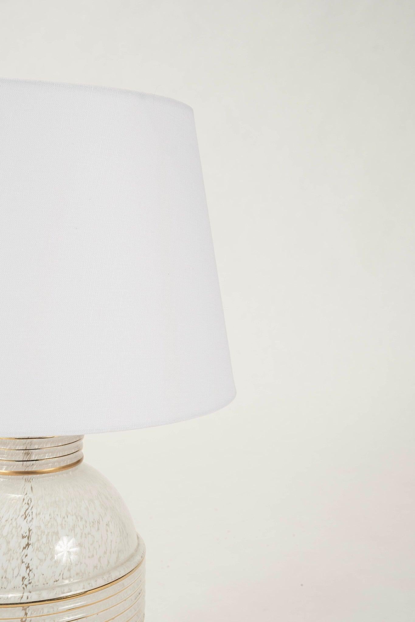 Doré Lampe en verre doré de Murano en vente