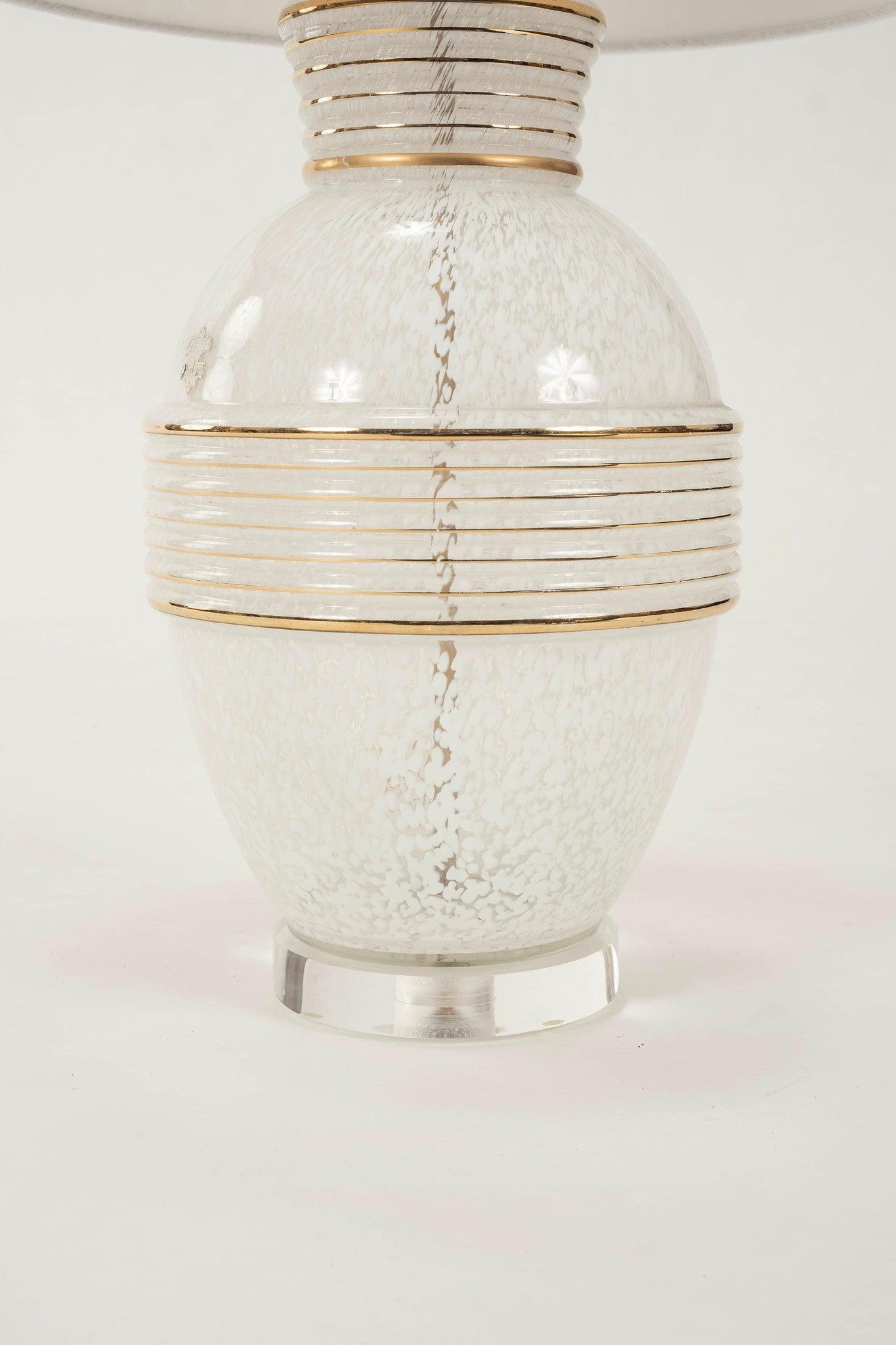 Lampe en verre doré de Murano Bon état - En vente à Houston, TX