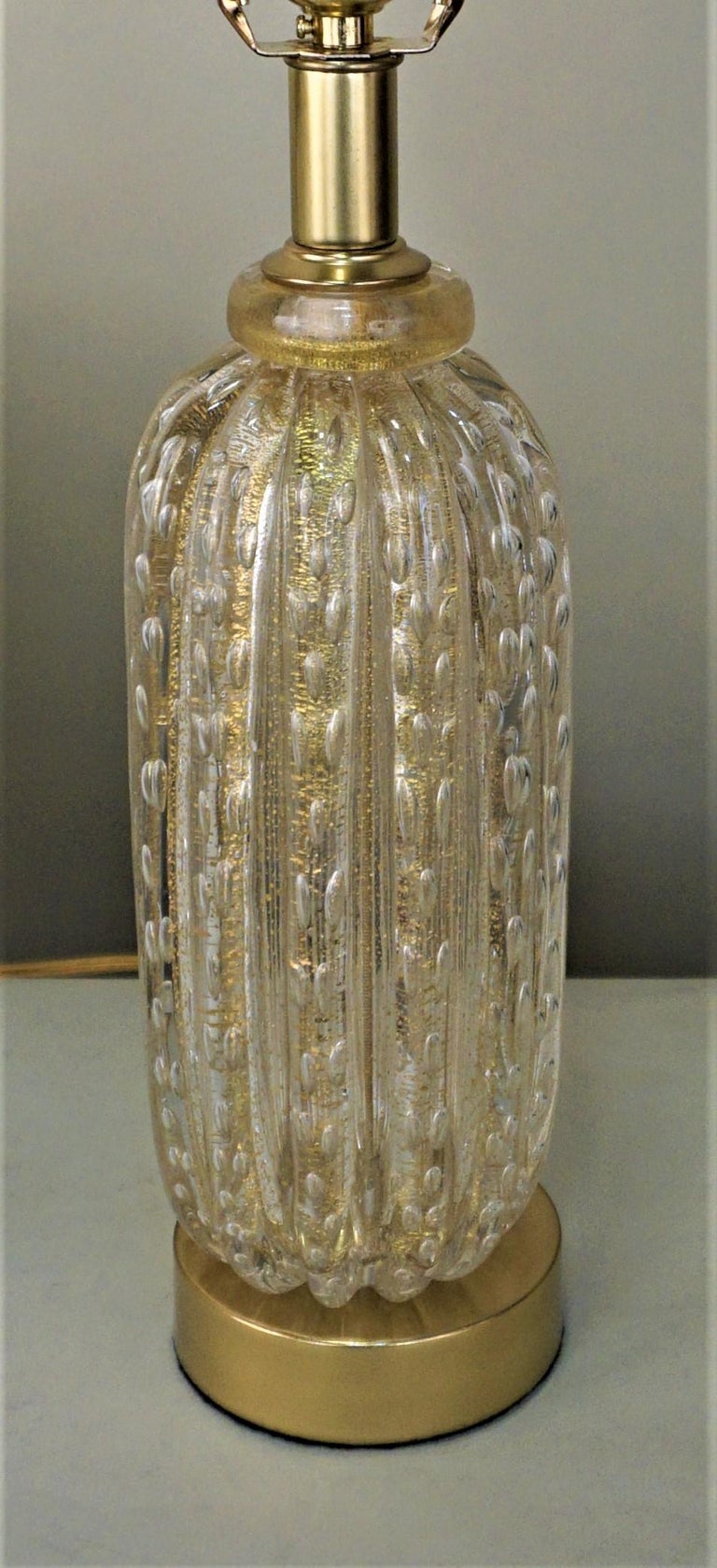Murano Glass 1970s Table Lamp In Good Condition For Sale In Fairfax, VA