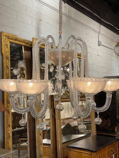Murano Glass 6 Arm Chandelier