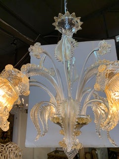 Murano Glass 6-Light Chandelier