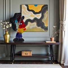 Murano Glass Abstract Head Sculpture by Maestro Fabio Tagliapietra, 21th Century