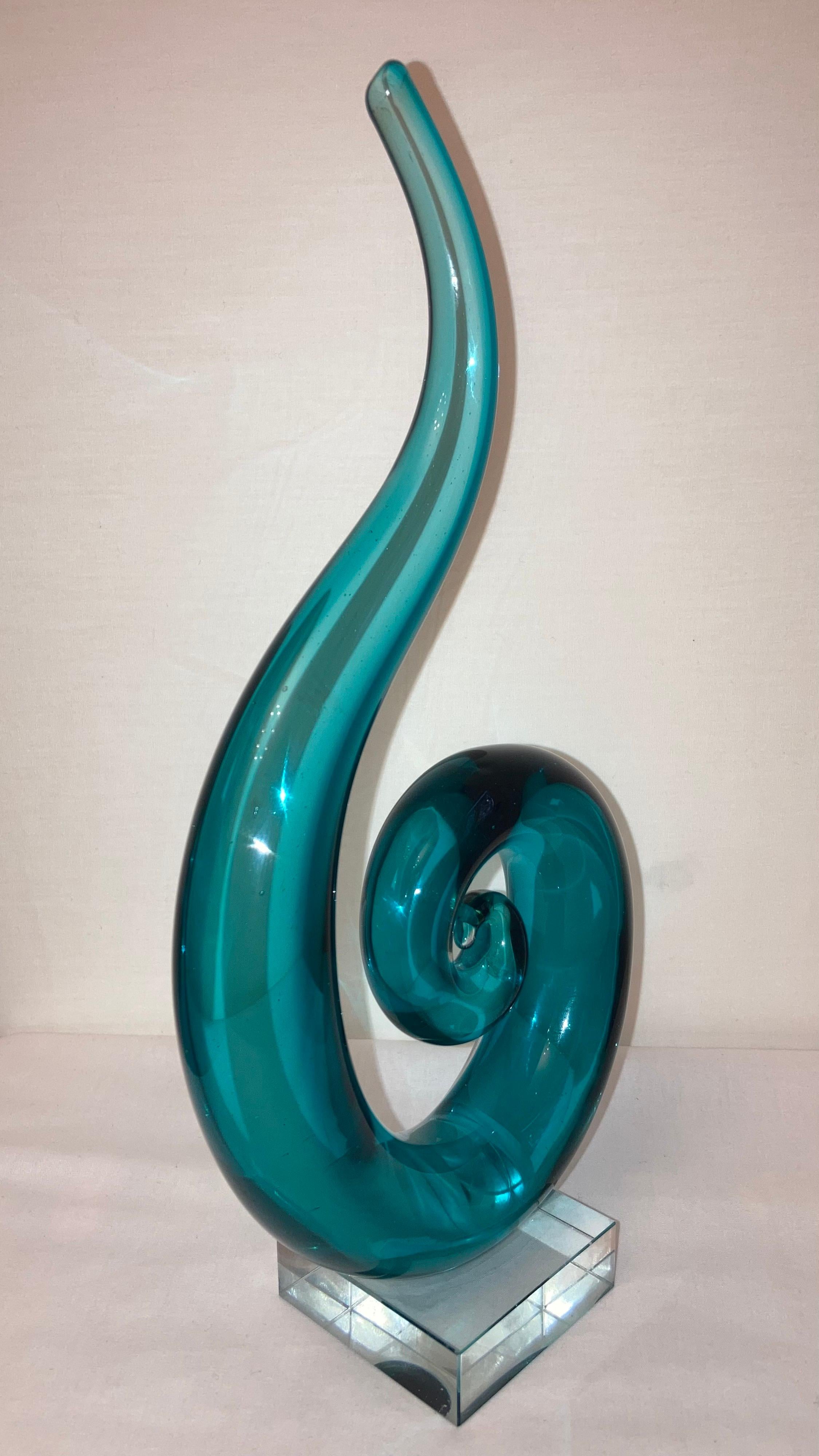Murano Glass Abstract Sculpture In Excellent Condition In Grantham, GB