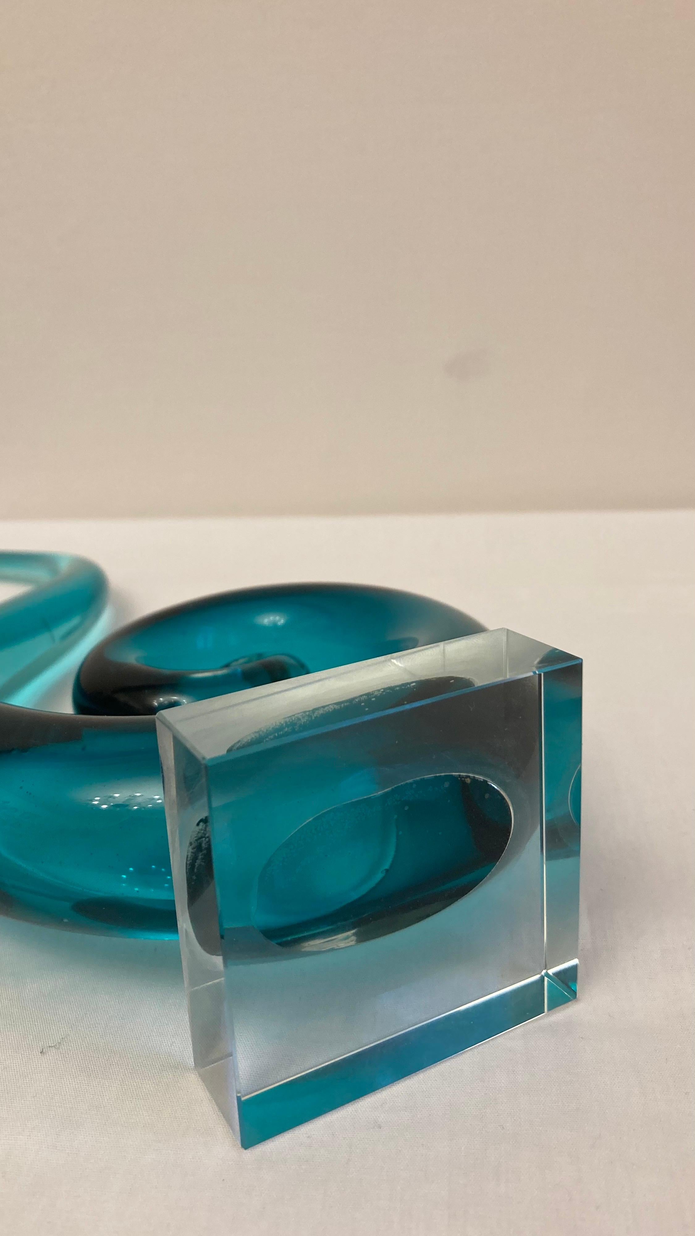 Late 20th Century Murano Glass Abstract Sculpture