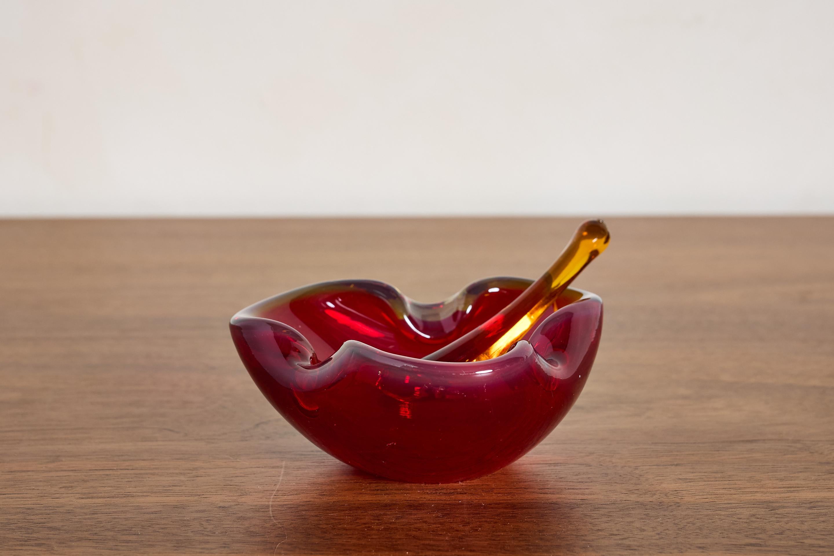 Milieu du XXe siècle Accessoires en verre de Murano en vente