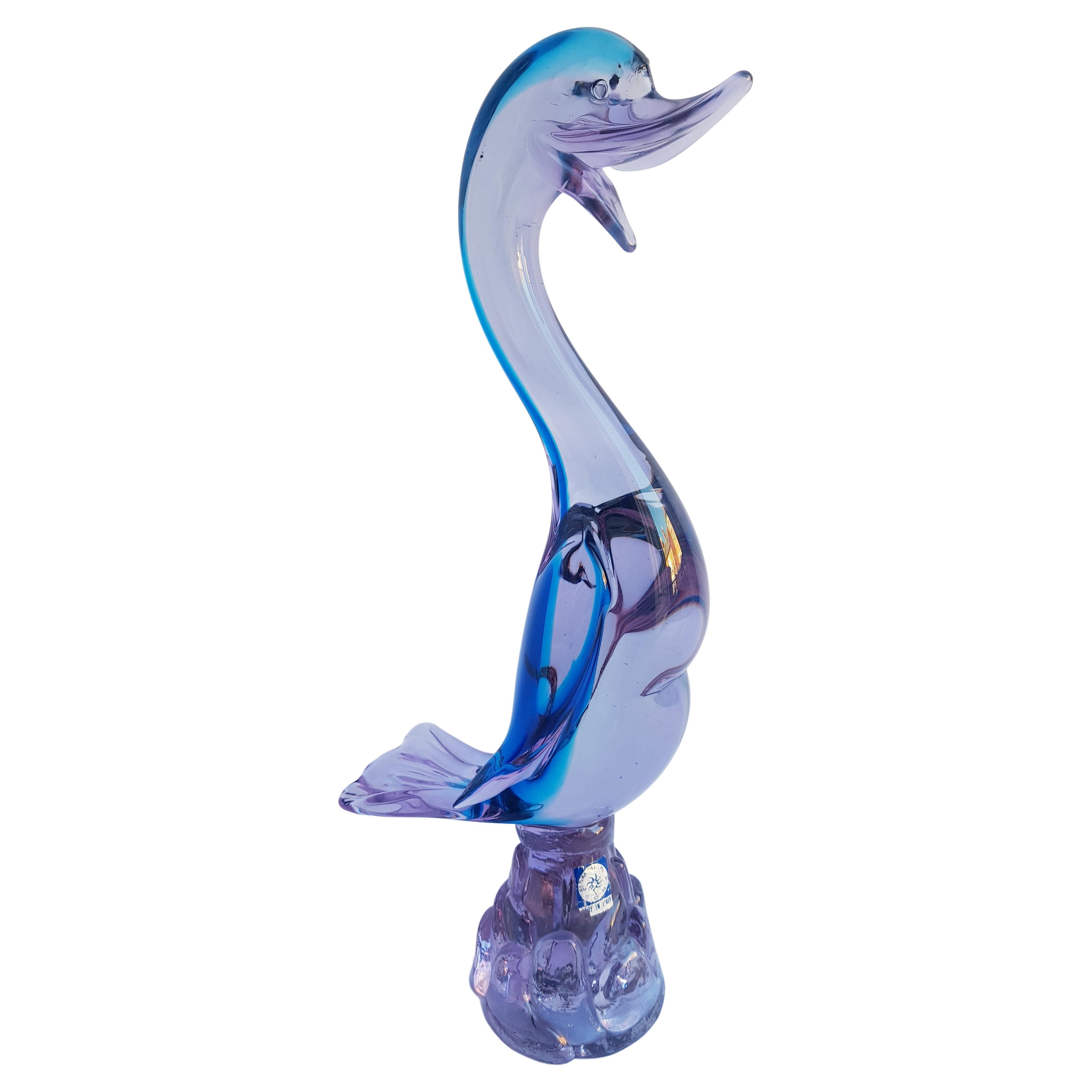 Murano Glass Alexandrite Neodymium Sommerso Duck For Sale at 1stDibs | neodymium  glass