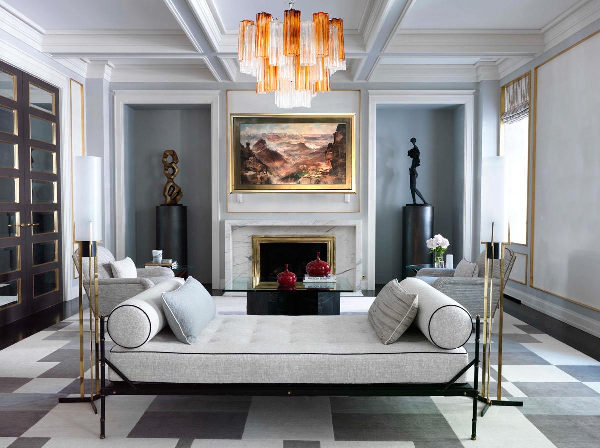 Contemporary Murano Glass Amber and Ice Tronchi Chandelier For Sale