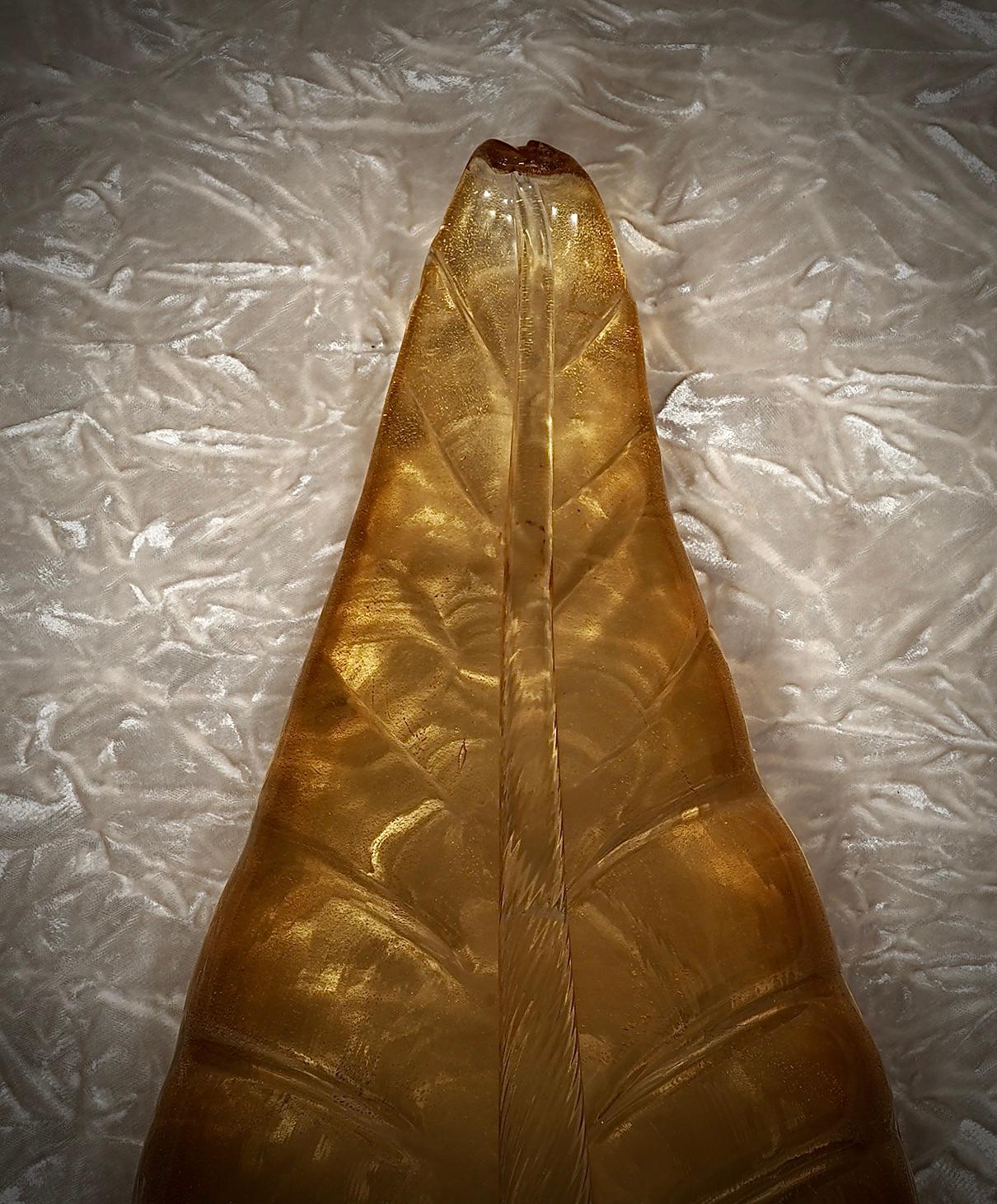 Lámpara de pared y apliques de cristal de Murano color ámbar, 1980 Moderno de mediados de siglo en venta