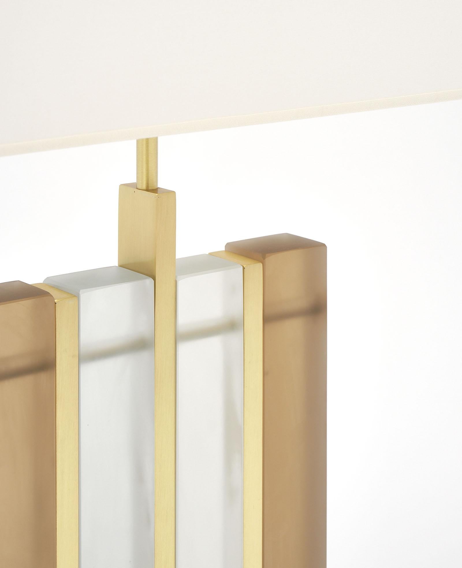XXIe siècle et contemporain Lampes Tormalina en verre ambré de Murano en vente