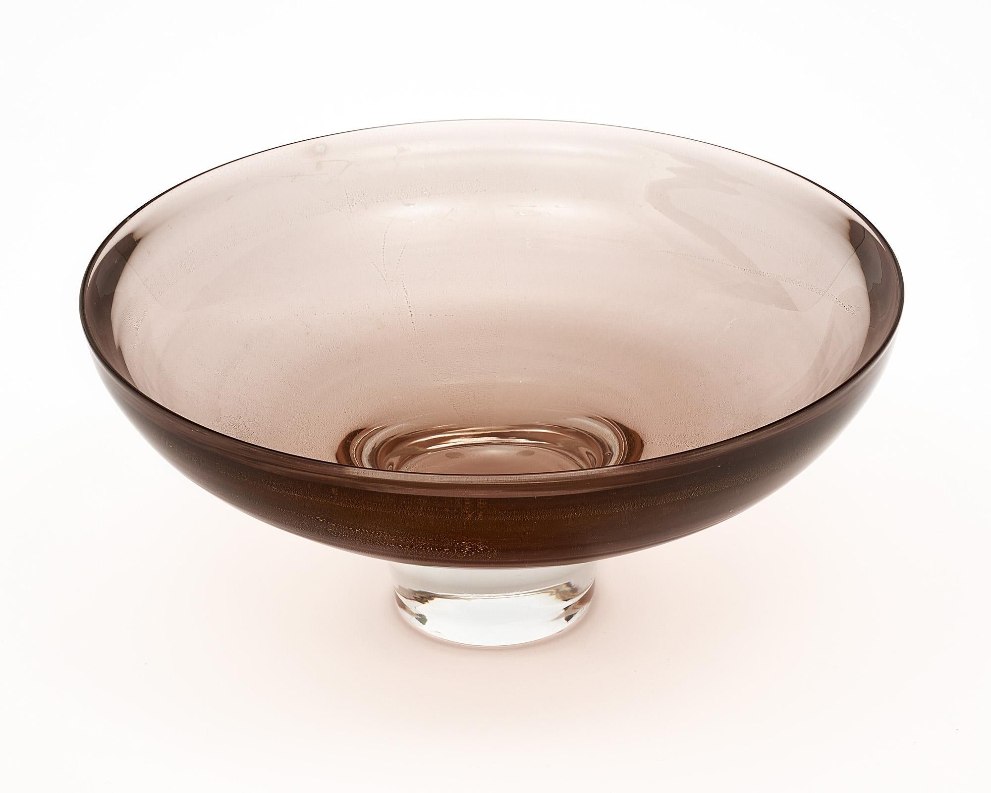Murano Glass Amethyst Avventurina Bowl 1
