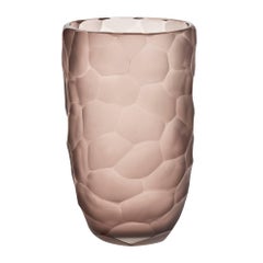 Murano Glass Amethyst “Battuto” Vase