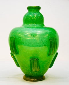 Murano Glass "Amphora" Pulegoso Vase by Napoleone Martinuzzi for Venini