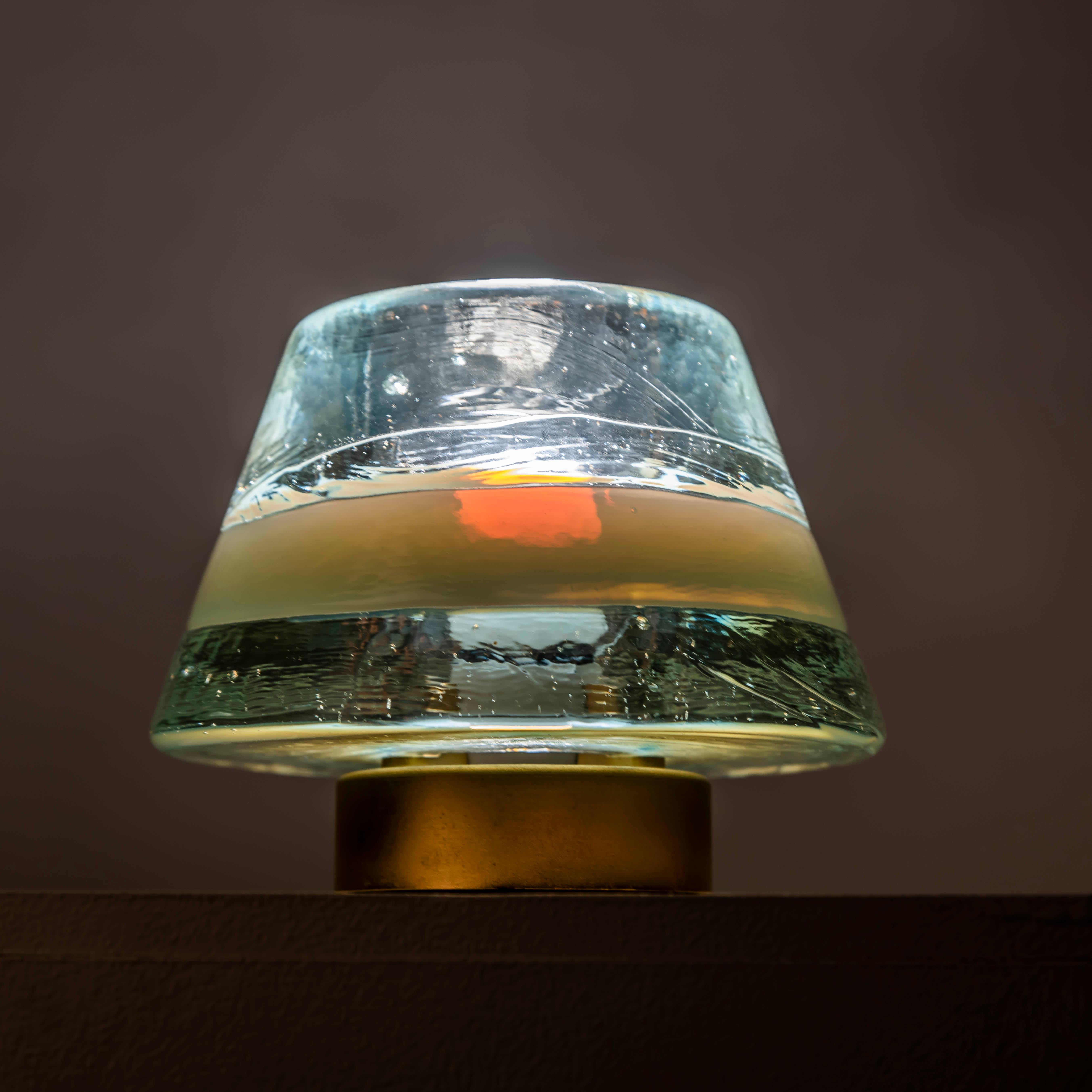 Lampe de table en verre de Murano conçue par Renato Toso et Roberto Pamio/Leucos en vente 7