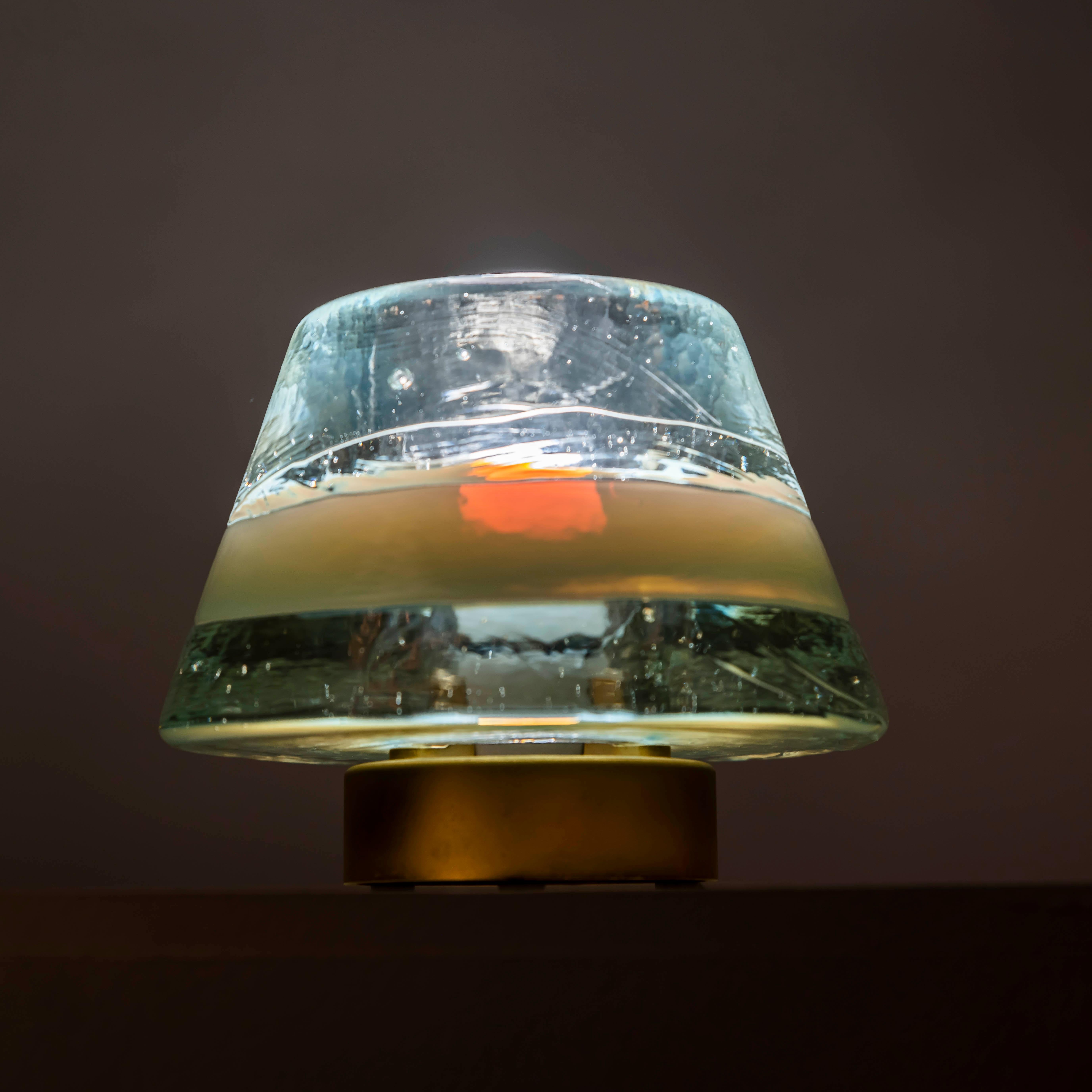 Lampe de table en verre de Murano conçue par Renato Toso et Roberto Pamio/Leucos en vente 11