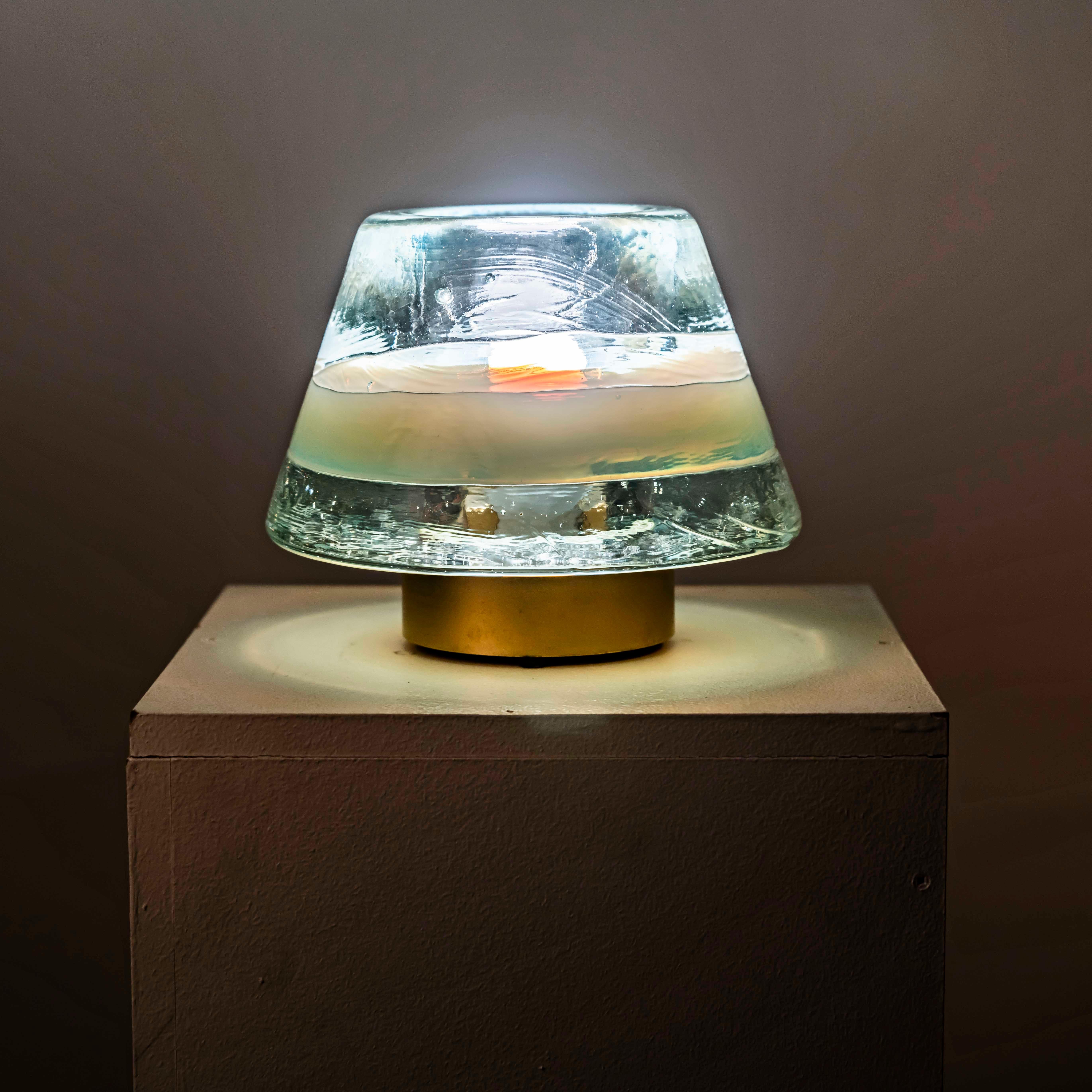 Mid-Century Modern Lampe de table en verre de Murano conçue par Renato Toso et Roberto Pamio/Leucos en vente