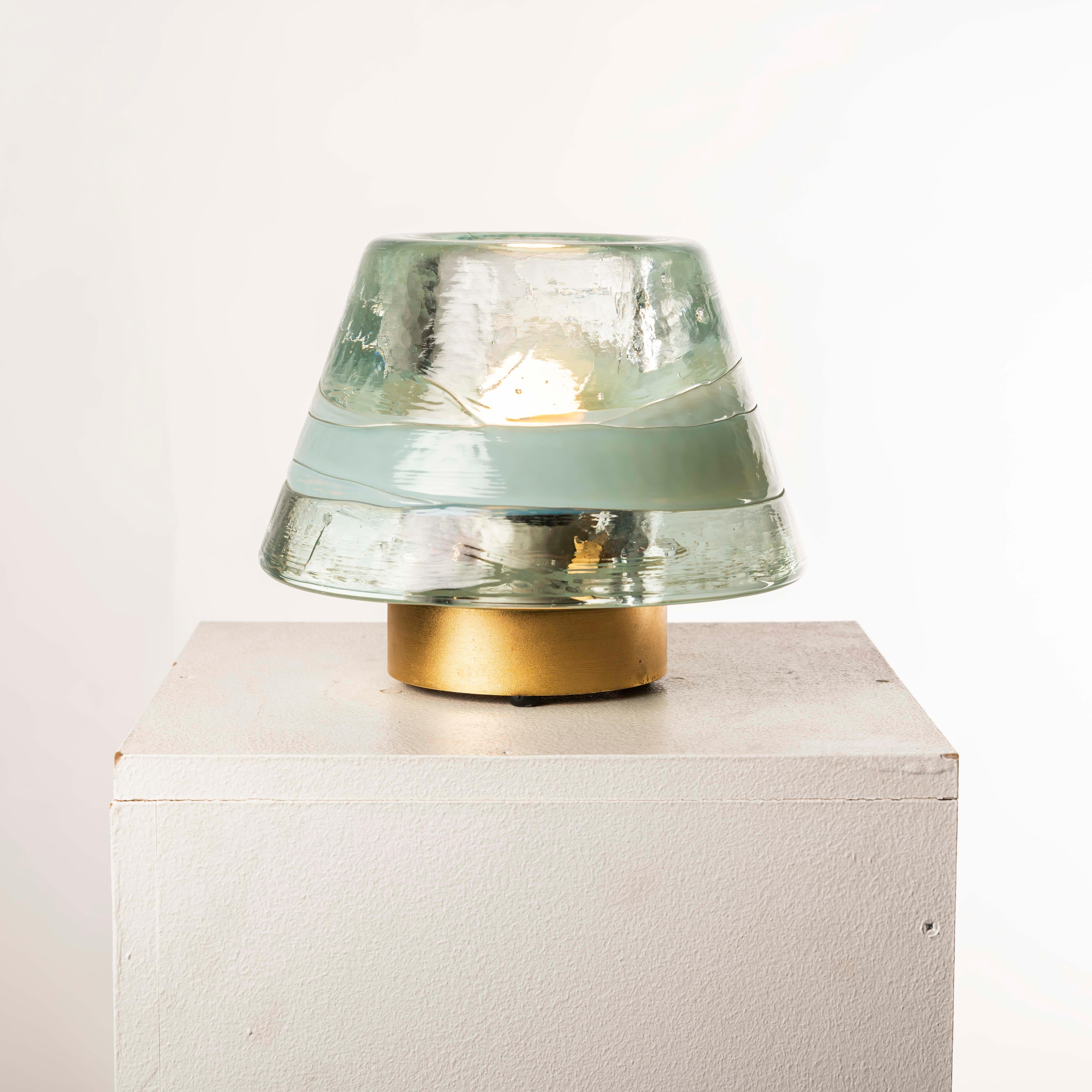 italien Lampe de table en verre de Murano conçue par Renato Toso et Roberto Pamio/Leucos en vente