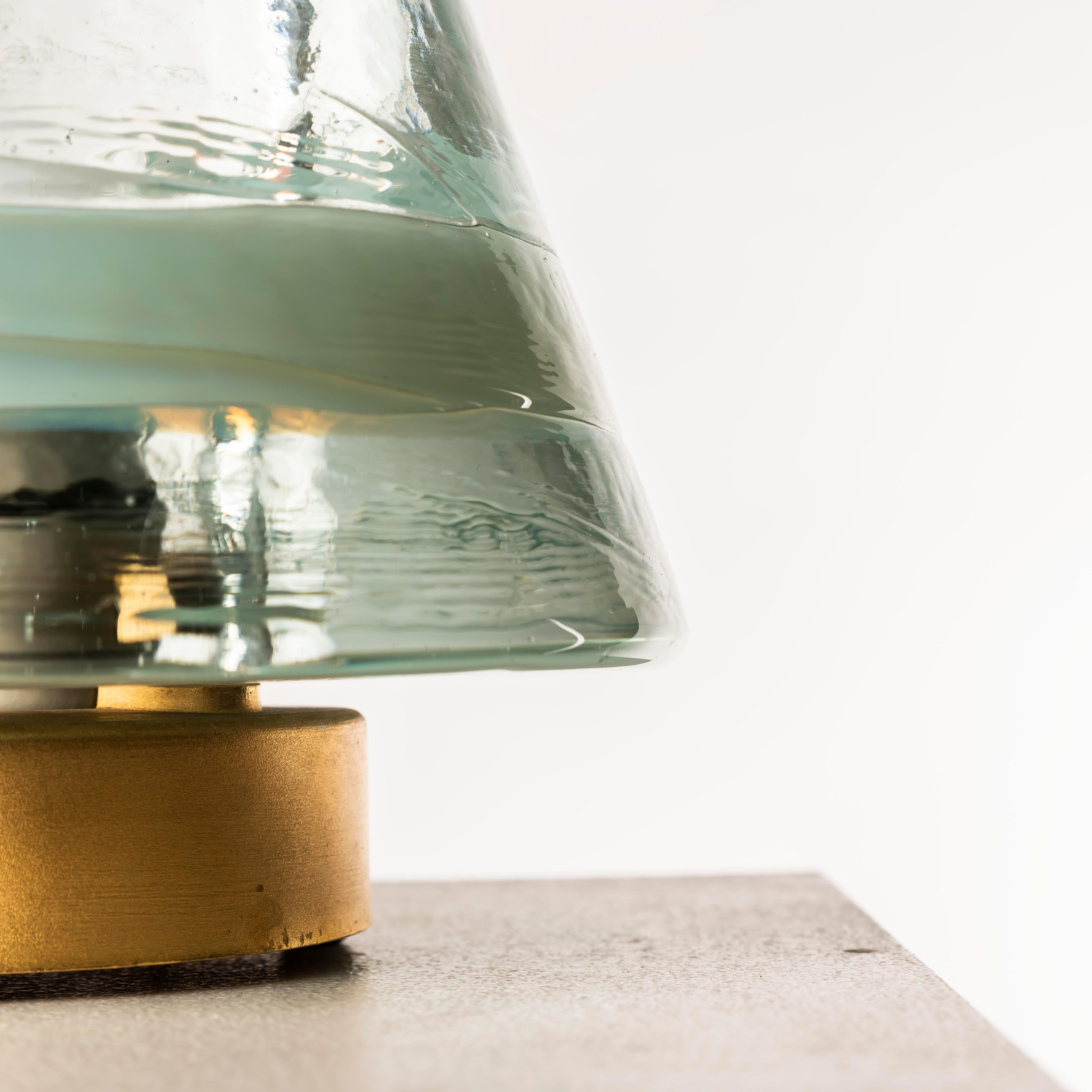 Lampe de table en verre de Murano conçue par Renato Toso et Roberto Pamio/Leucos Bon état - En vente à BARCELONA, ES
