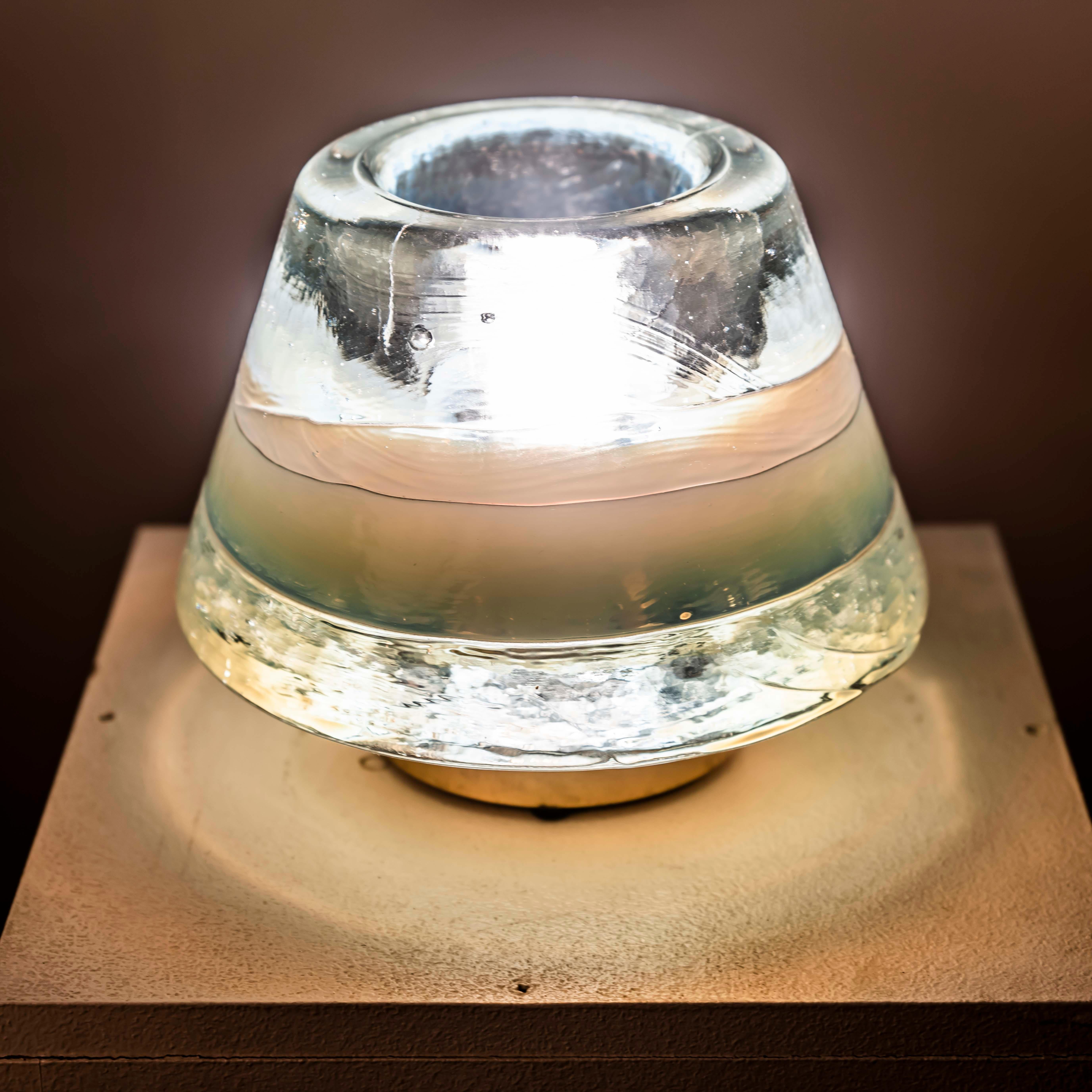 Lampe de table en verre de Murano conçue par Renato Toso et Roberto Pamio/Leucos en vente 2