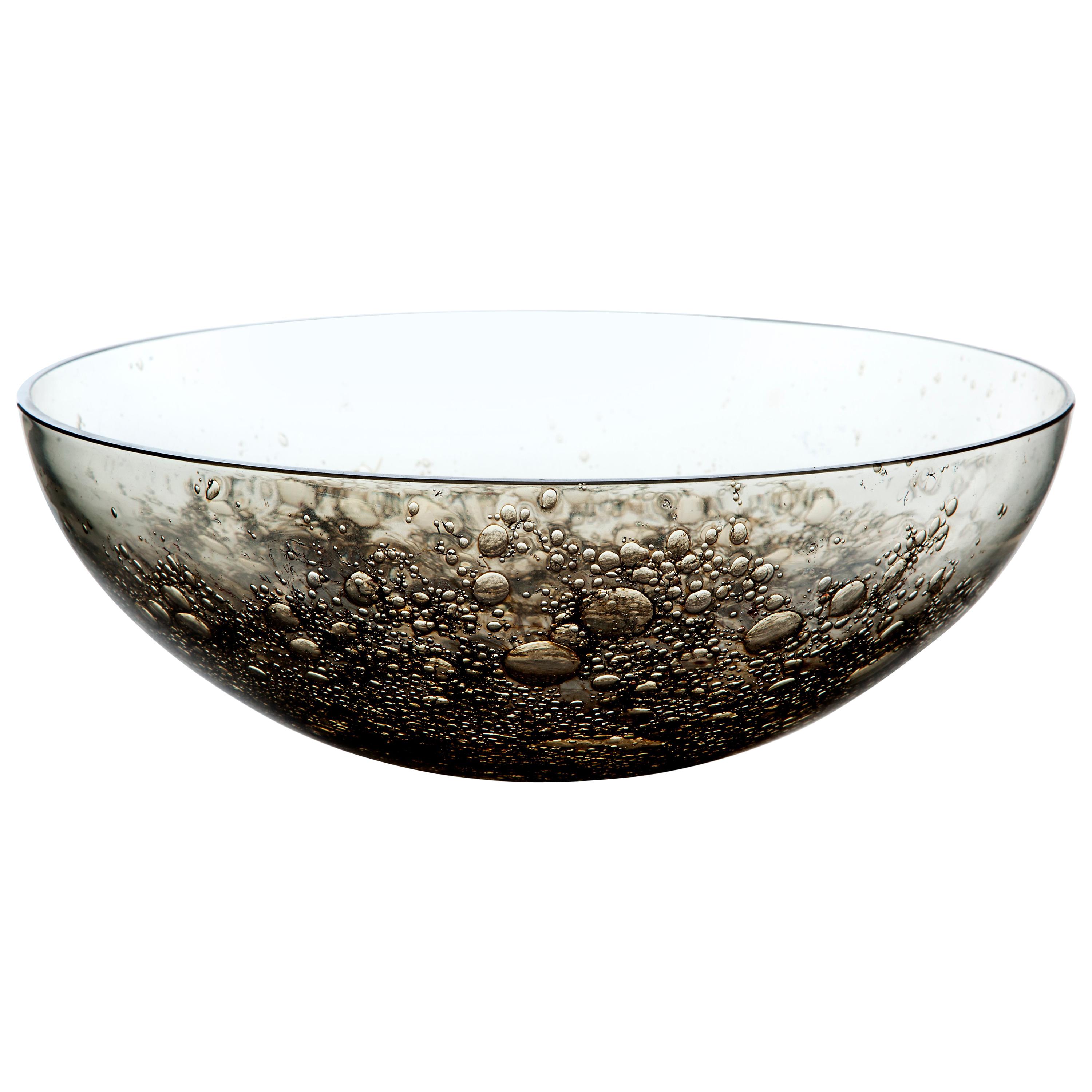 Murano Glass and Brass Bowl Handmade in Italy by Stories of Italy