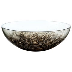 Cuenco de cristal de Murano y latón Hecho a mano en Italia por Stories Of Italy