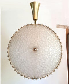 Murano Glass and Brass Chandelier, Italy