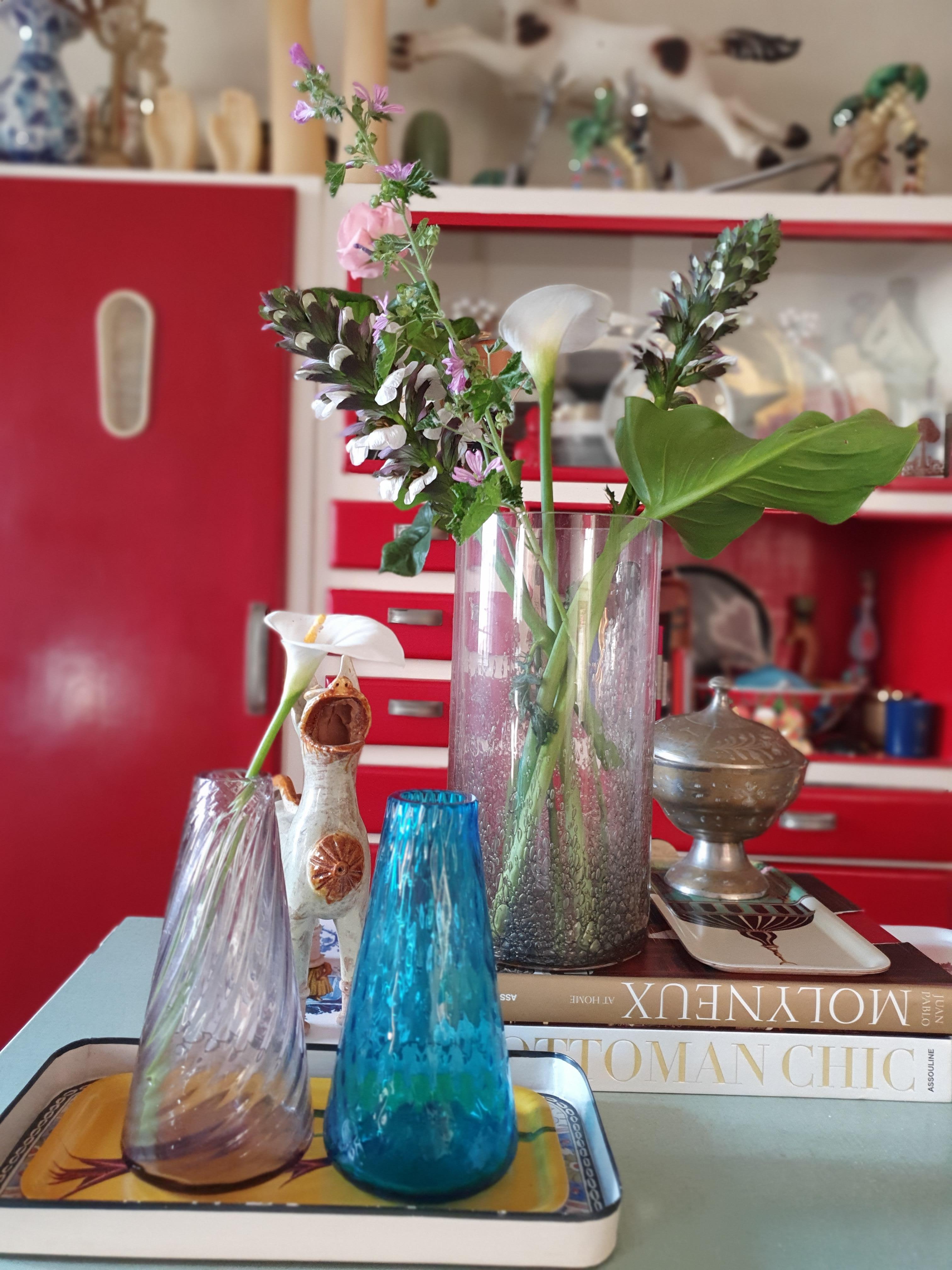 Vase cylindrique en verre de Murano et laiton Neuf - En vente à ROCCAVIVARA CB, IT