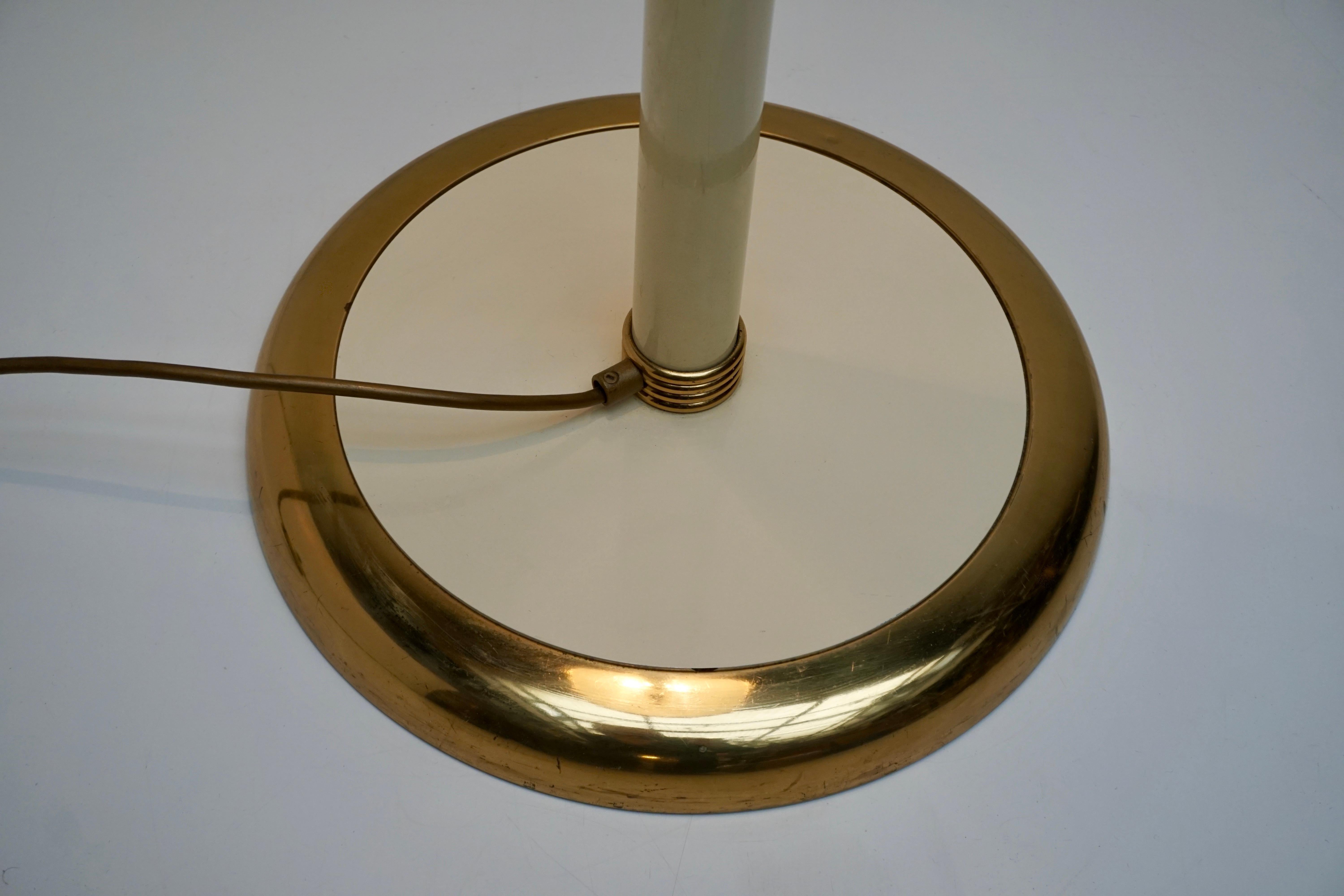 1970s Italian Floor Lamp in Brass and Artistic Murano Glass by F. Fabbian 5