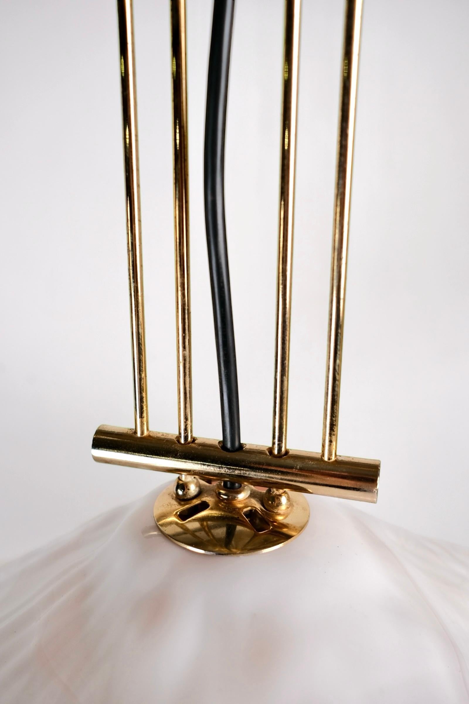 Murano glass and brass pendant light by La Murrina, Italy, 1970s For Sale 9