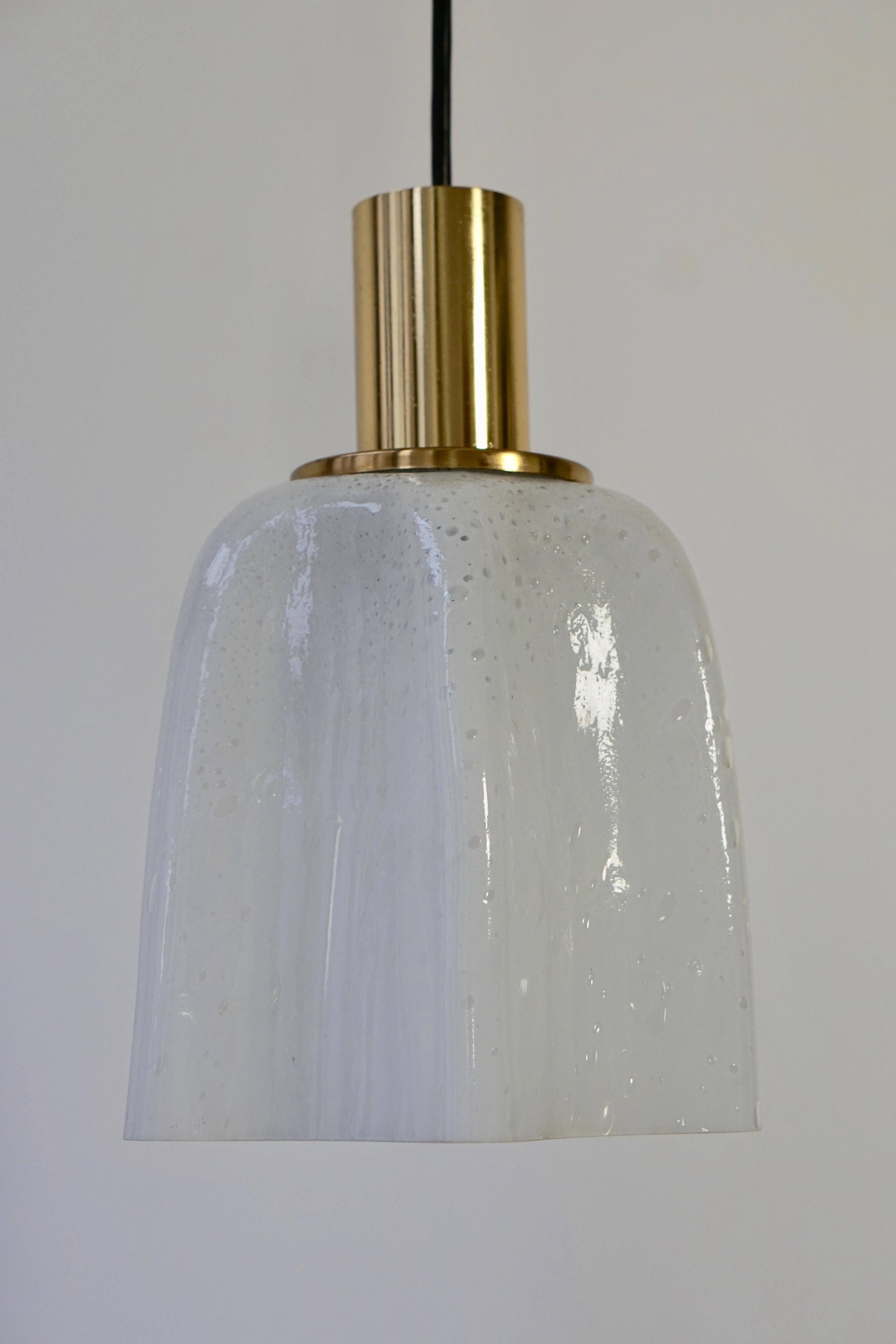 Murano Glass and Brass Pendant Light (Italienisch)