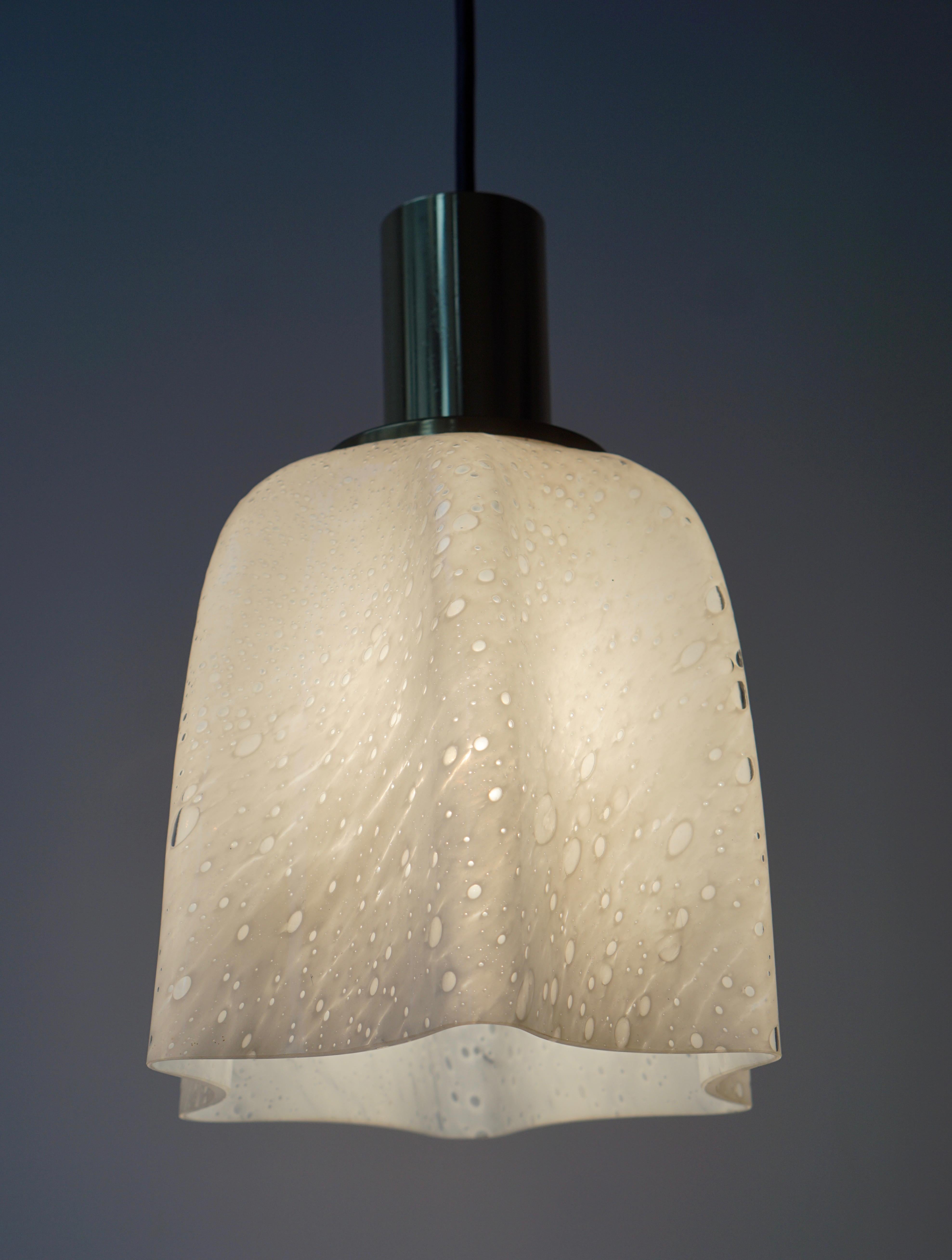 Murano Glass and Brass Pendant Light (20. Jahrhundert)