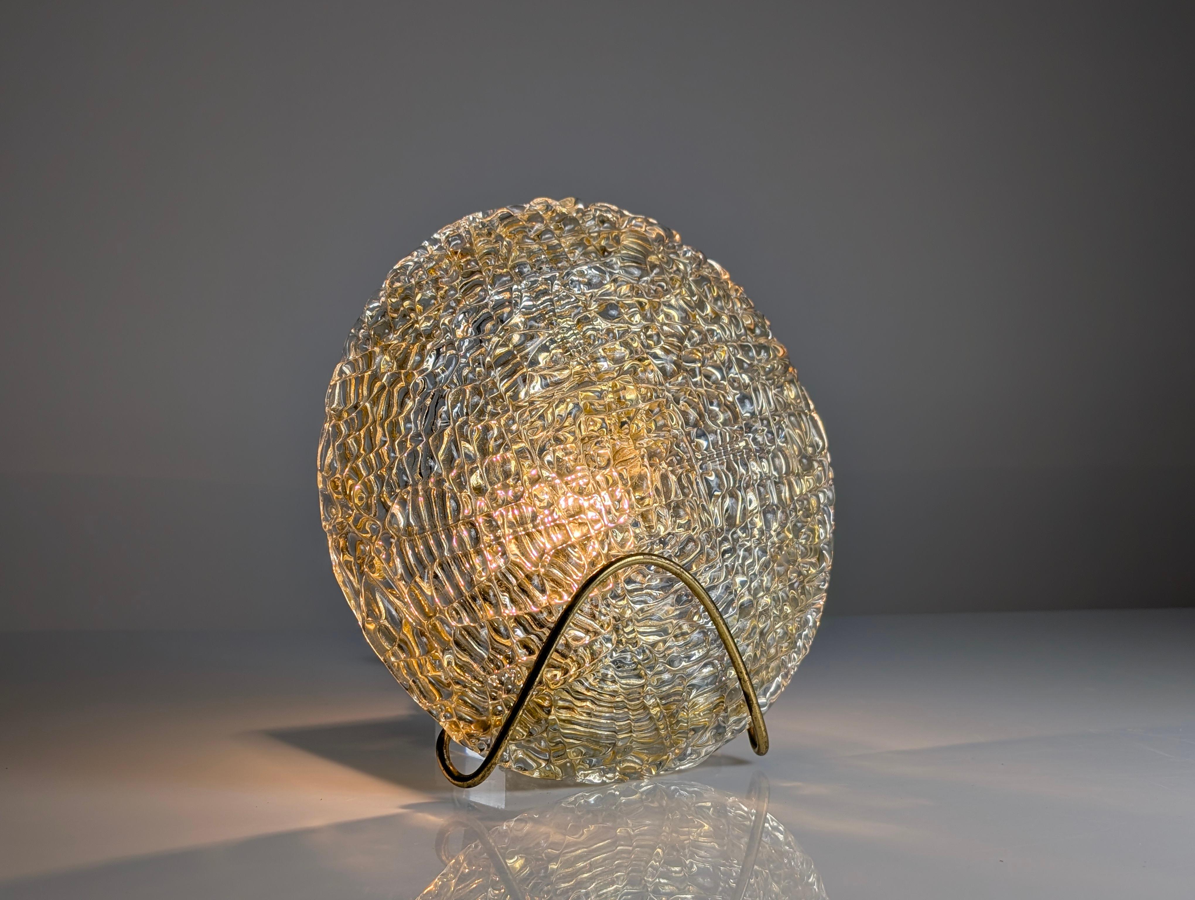 Aplique de cristal de Murano y latón, Austria Años 70 Latón en venta