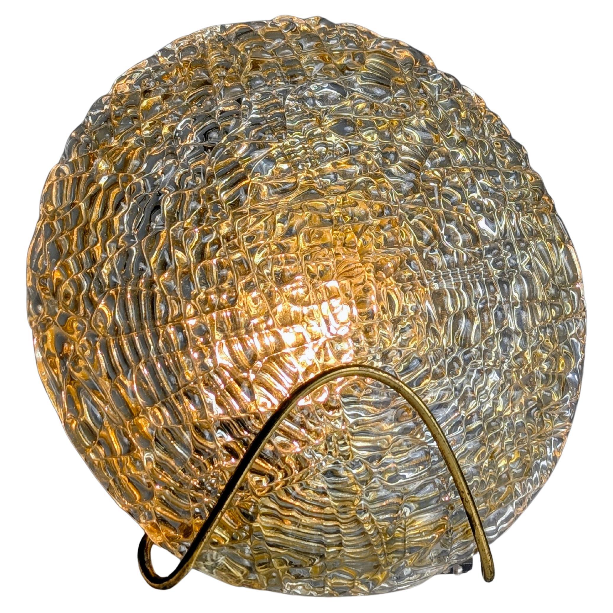 Aplique de cristal de Murano y latón, Austria Años 70