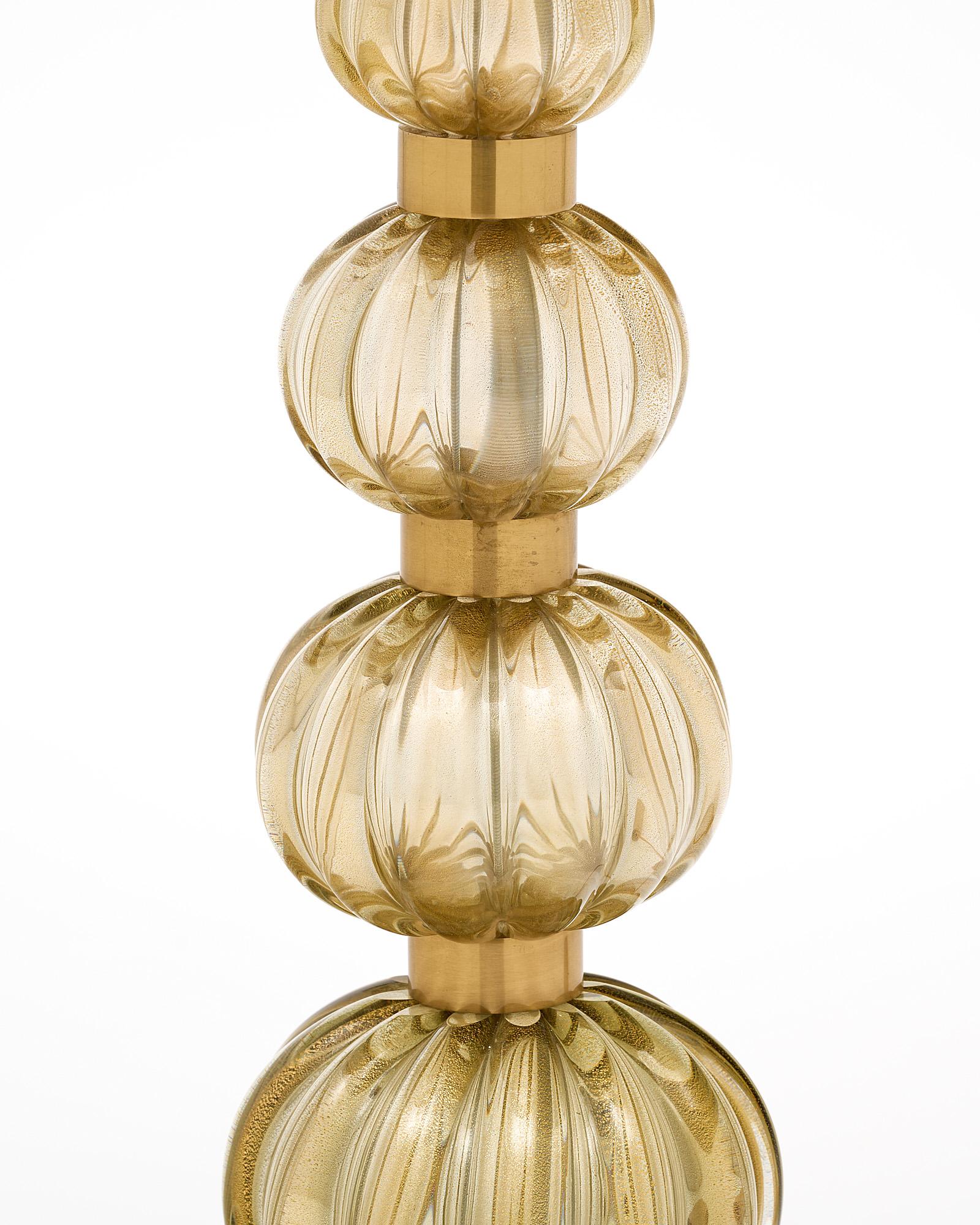 Murano Glass and Lucite Lamps In Good Condition In Austin, TX