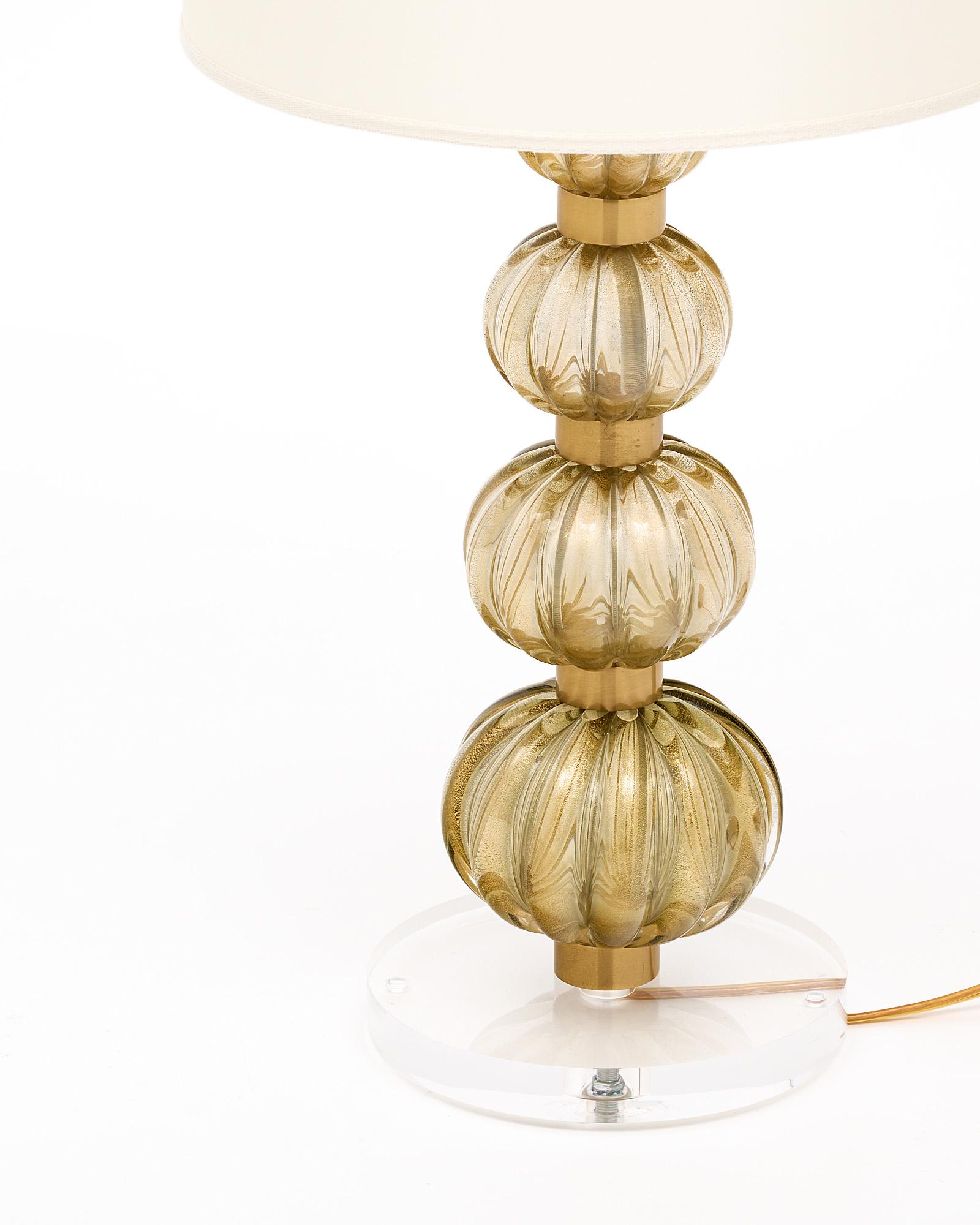 Murano Glass and Lucite Lamps 3