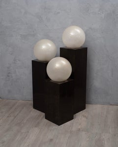 Murano Glass and Macassar Wood Mid-Century Floor Lamp, 1970