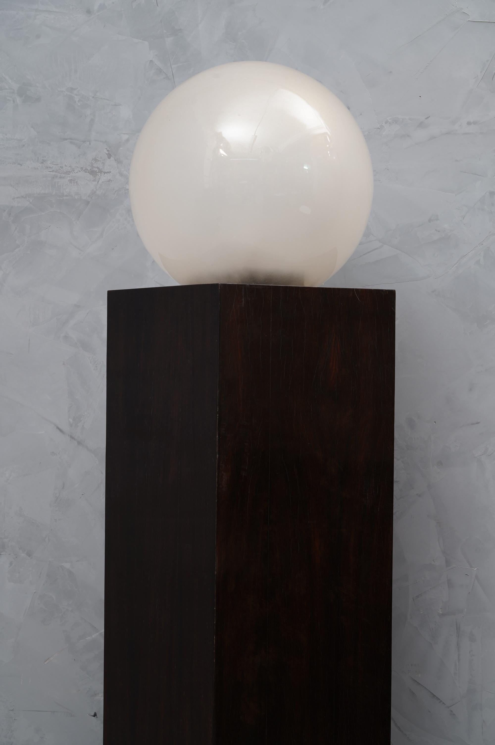 Italian Murano Glass and Macassar Wood Mid-Century Floor Lamp, 1970
