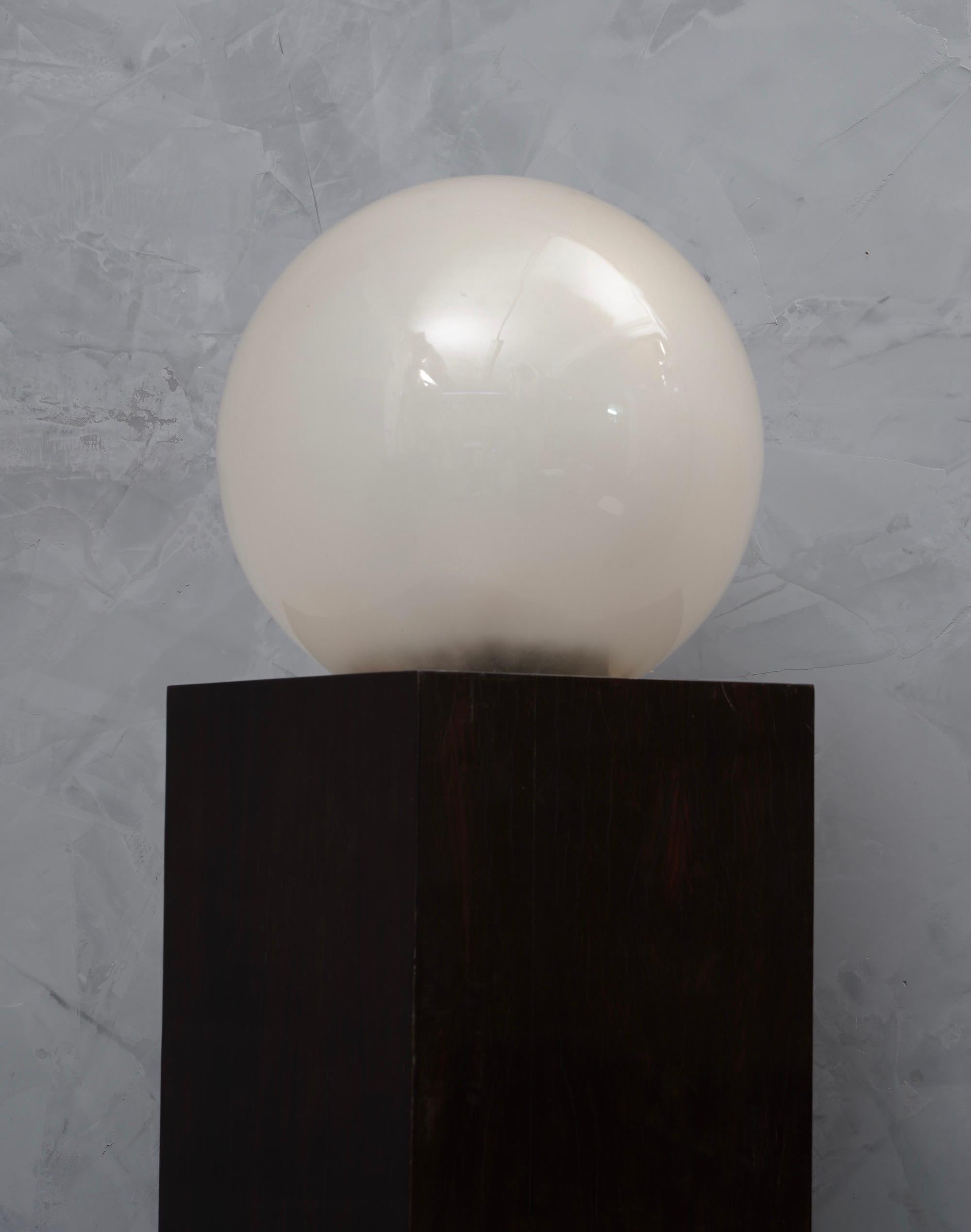 Late 20th Century Murano Glass and Macassar Wood Mid-Century Floor Lamp, 1970