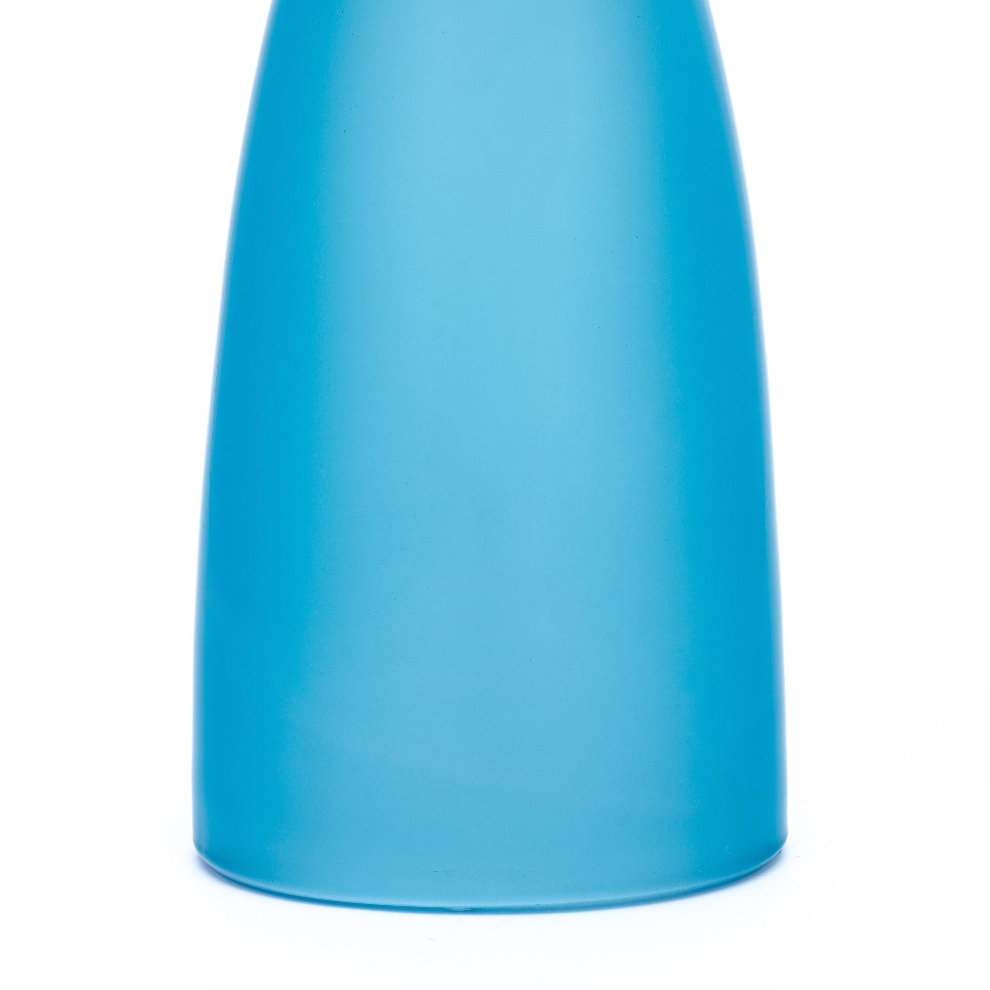 Italian Murano Glass Aqua Blue Lamps For Sale
