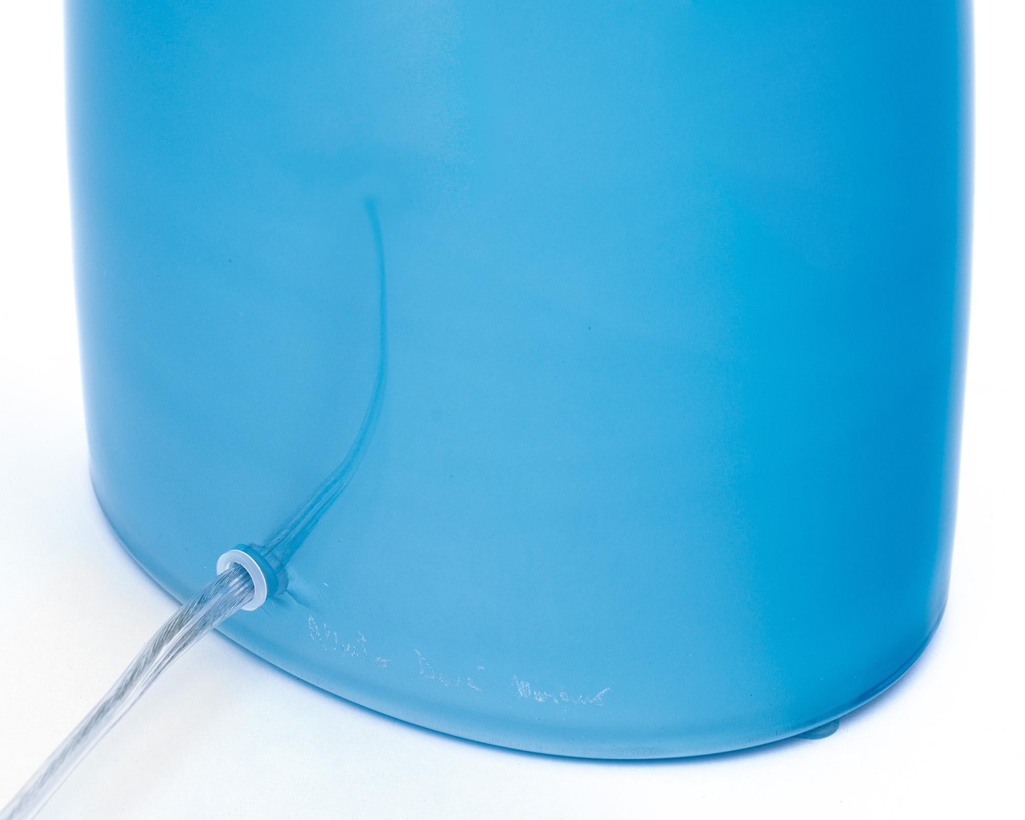 Murano Glass Aqua Blue Lamps For Sale 3