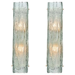 Murano Glass Aqua Sconces by Mazzega